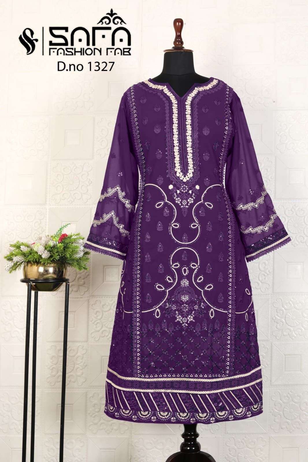 SAFA FASHION FAB 1327 PAKISTANI READYMADE 3 PCS SET COLLECTION BEST RATE DEALER 2025