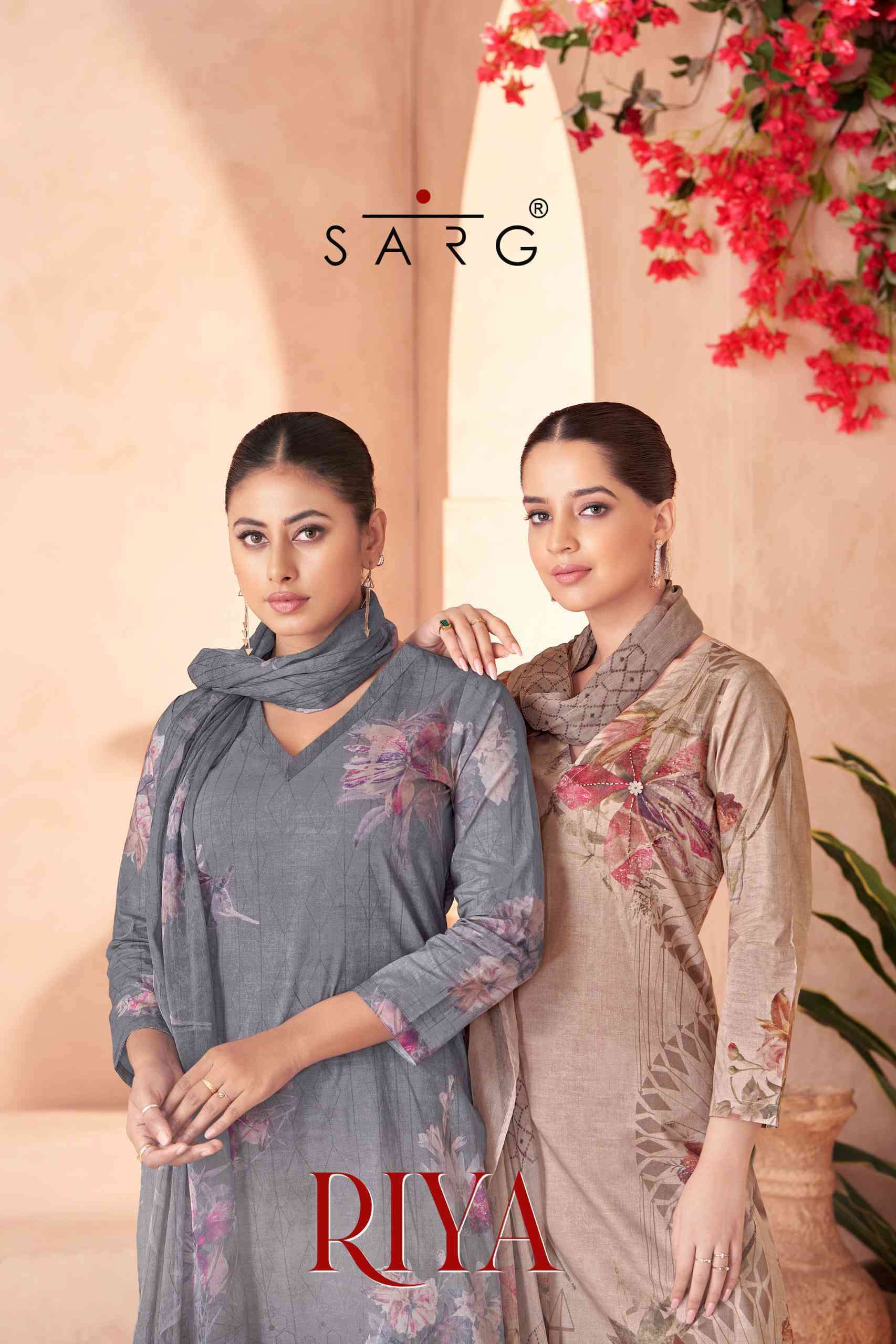 SARG RIYA PURE COTTON FANCY SALWER KAMEEZ CATALOGUE SUPPLIER 2025