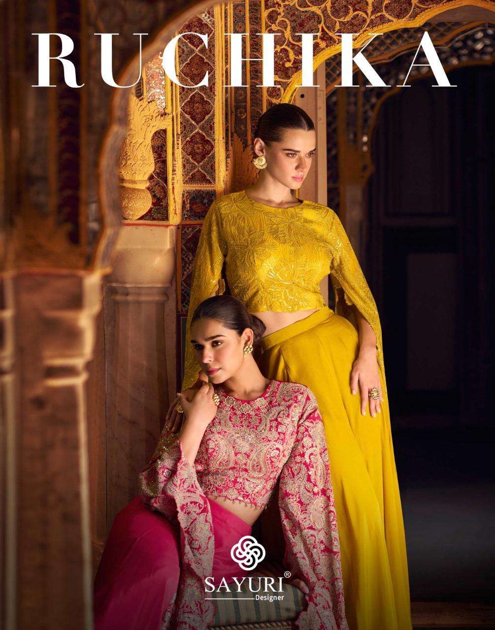 SAYURI RUCHIKA 5738 TO 5741 DESIGNER SILK READYMADE LATEST COLLECTION BEST RATE DEALER 2025