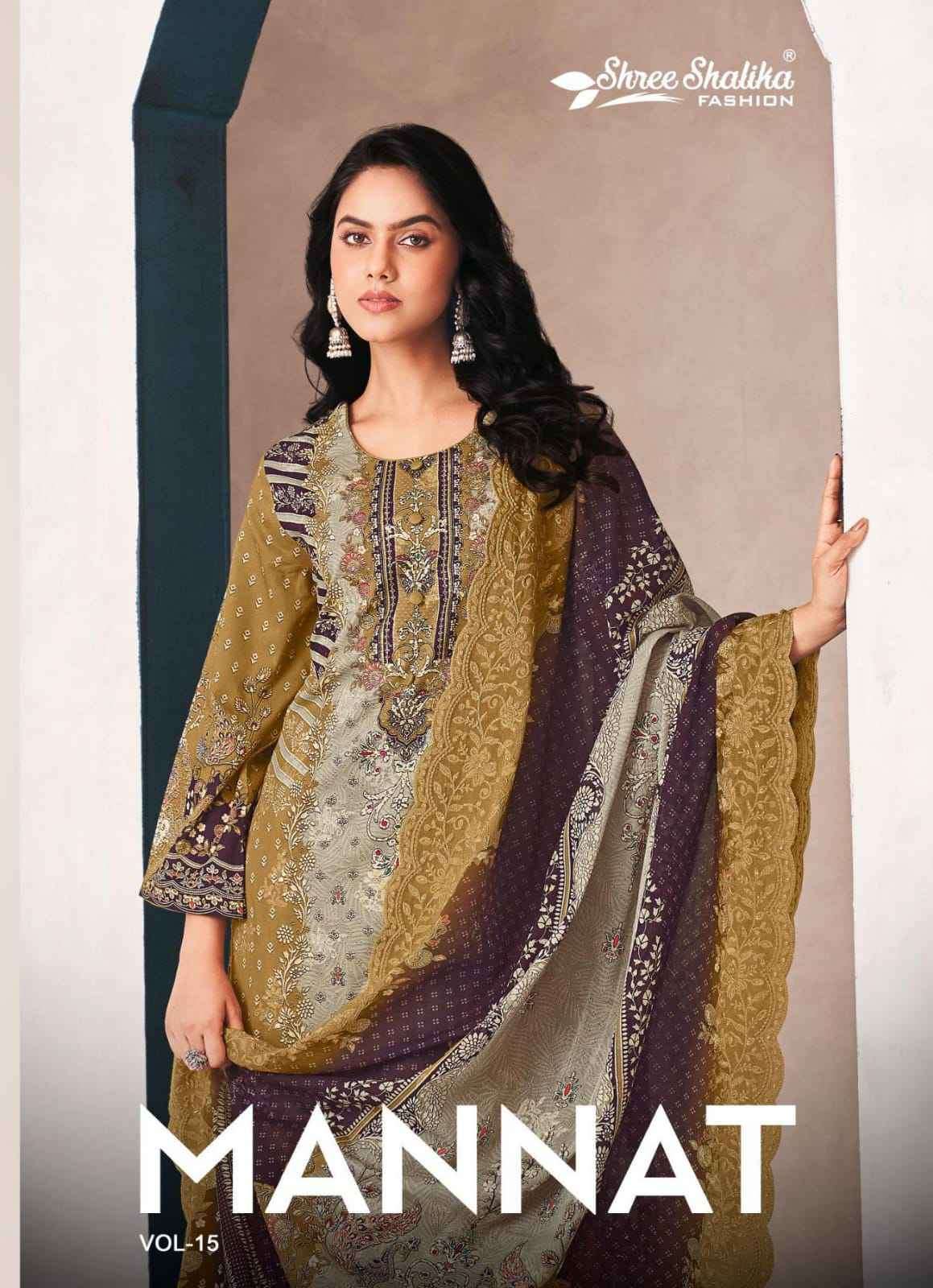 SHREE SHALIKA MANNAT VOL 15 DESIGNER COTTON SUIT WHOLESALER 2025
