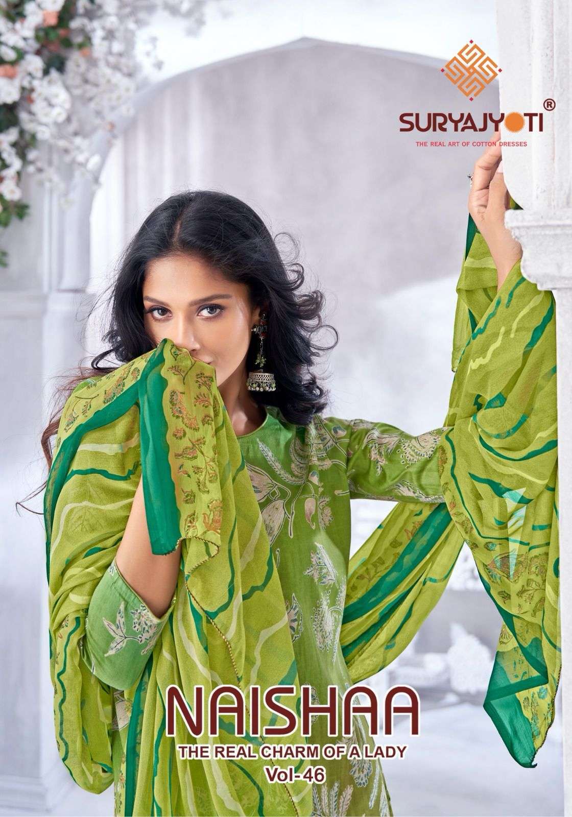 SURYAJYOTI NAISHAA VOL 46 FANCY JAM SATIN SALWER KAMEEZ WHOLESALER SURYAJYOTI SUIT