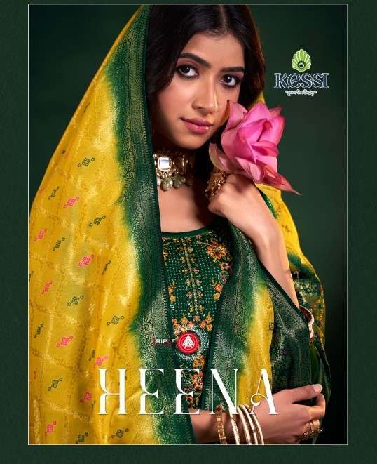 TRIPLE AAA HEENA DESIGNER COTTON SUIT FESTIVE COLLECTION DRESS 2025