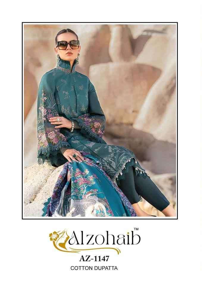 AL ZOHAIB AZ 1147 1149 11836 TO 1185 DESIGNER PRINTED COTTON SUIT COLLECTION BEST RATE 