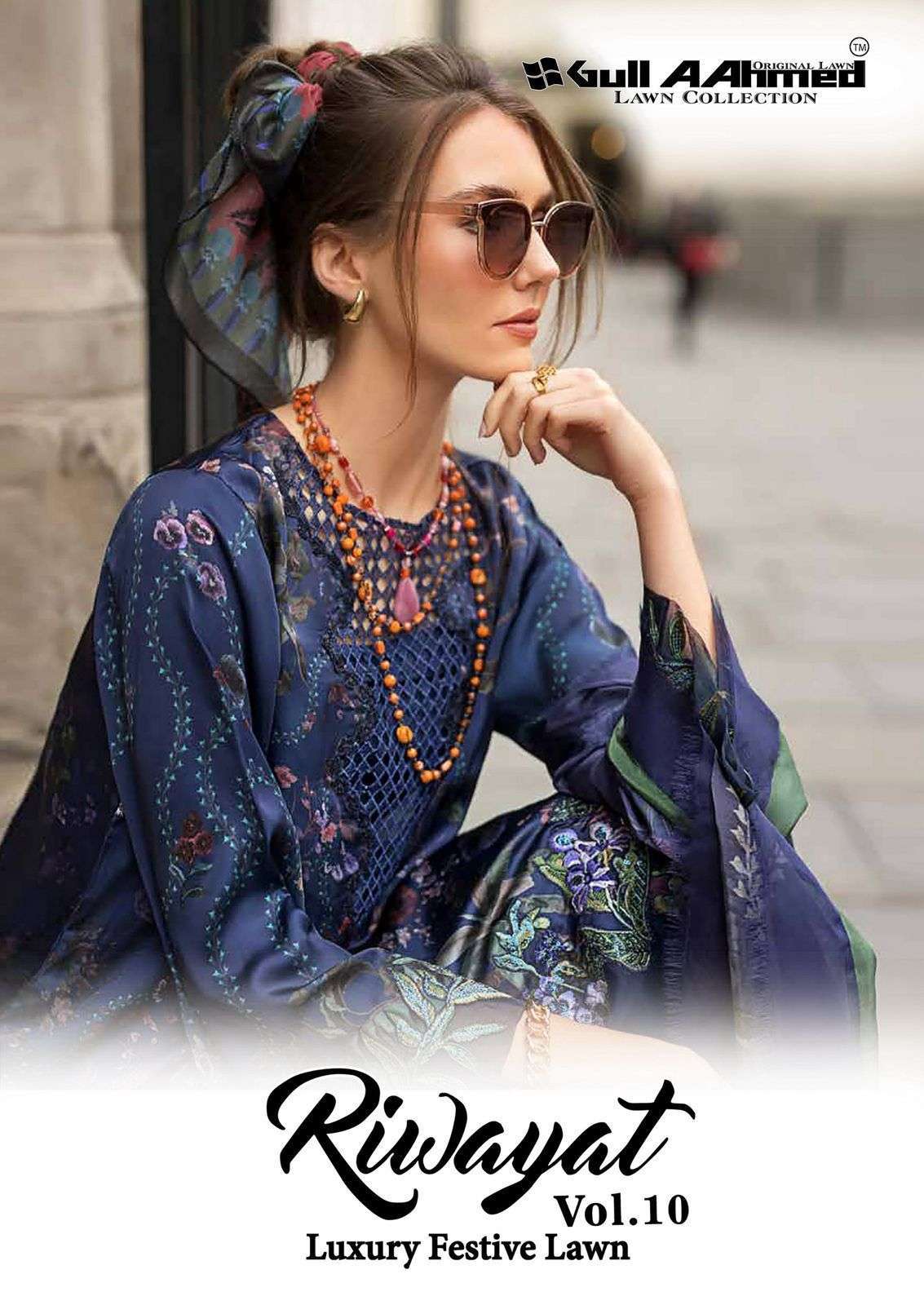 GUL AAHMED RIWAYAT VOL 10 PRINTED PURE LAWN DRESS SUPPLIER 2025
