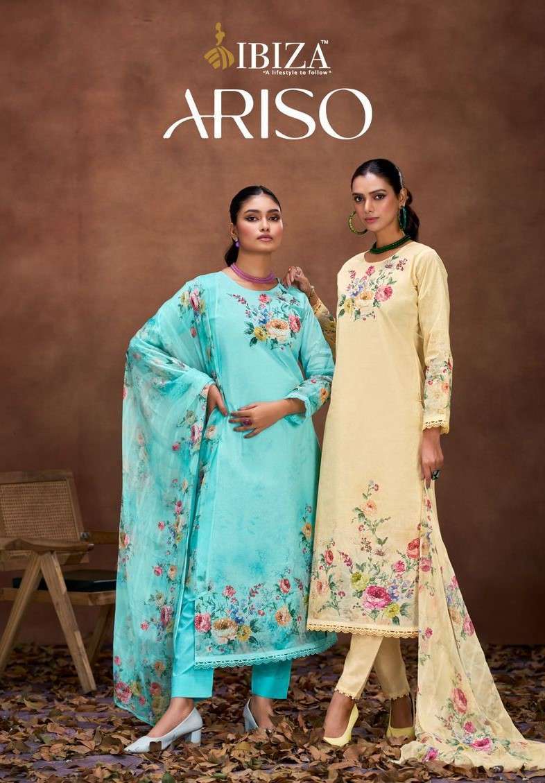 IBIZA ARISO STYLISH ORGANDY SUIT LATEST CATALOG WHOLESALER 2025