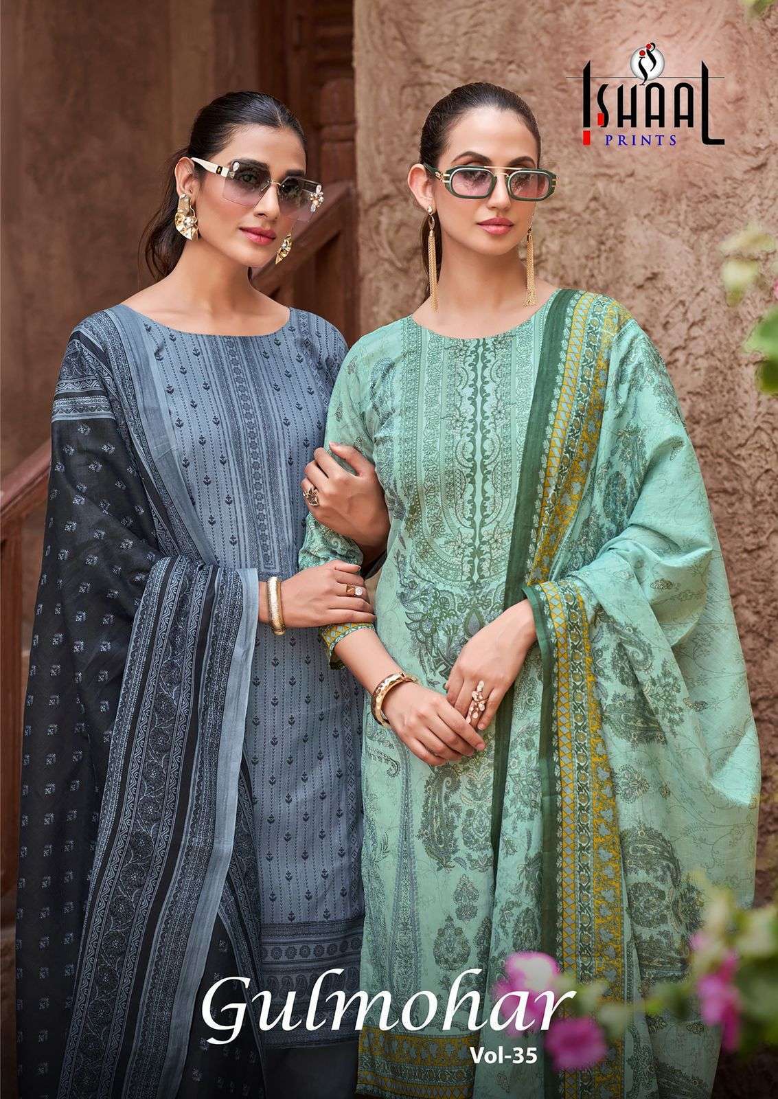 ISHAAL GULMOHAR VOL 35 PURE LAWN COTTON SALWER SUIT COLLECTION WHOLESALE PRICE SURAT 2025