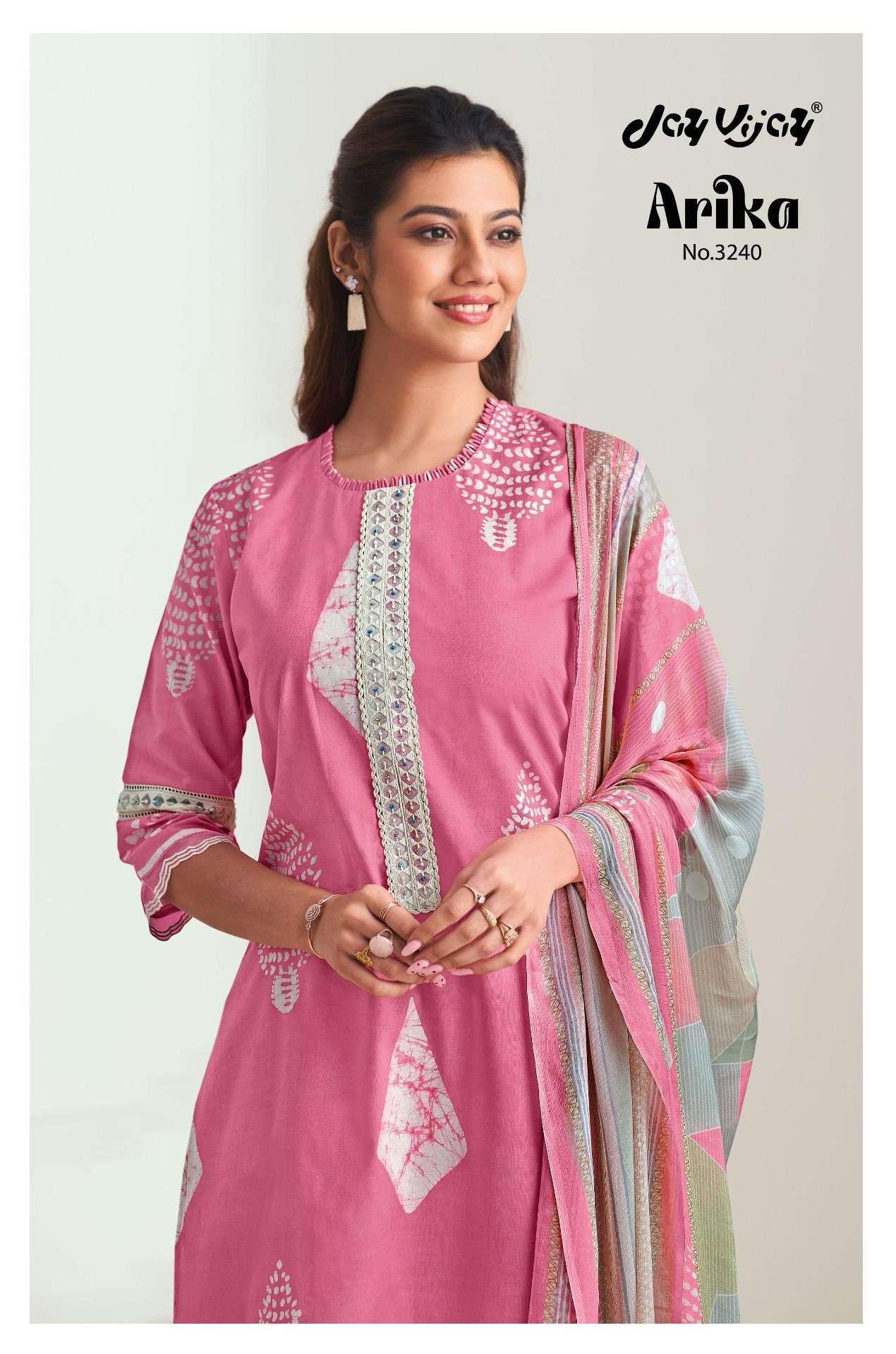 JAY VIJAY ARIKA 3240 PURE COTTON LADIES SUIT CATALOG 2025