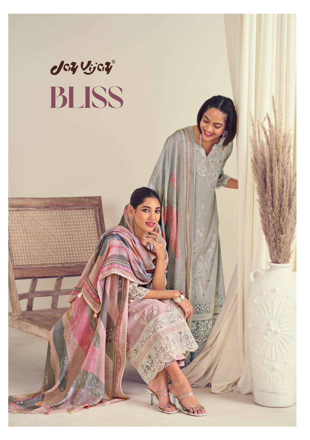 JAY VIJAY BLISS BLOCK PRINT COTTON SALWER KAMEEZ CATALOG COLLECTION 2025