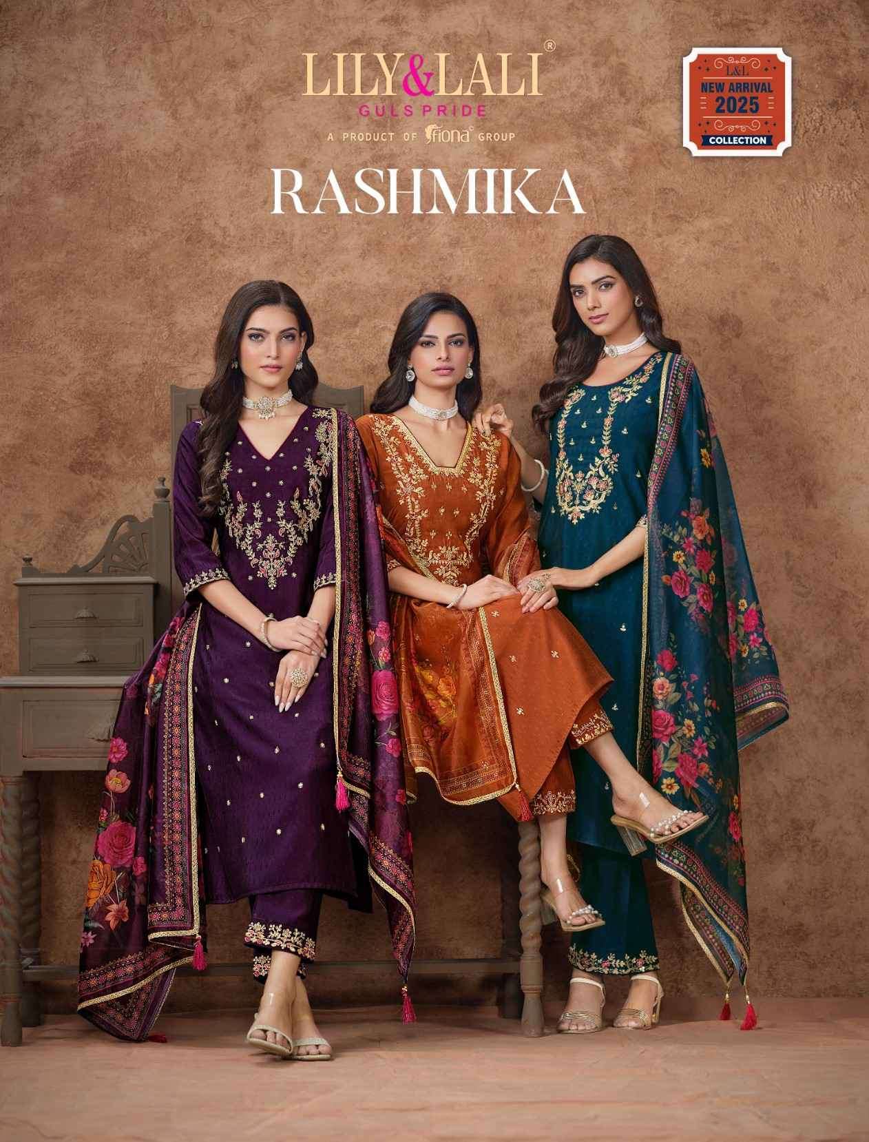 LILY AND LALI RASHMIKA READYMADE KURTI PANT WITH DUPATTA SET COLLECTION 2025