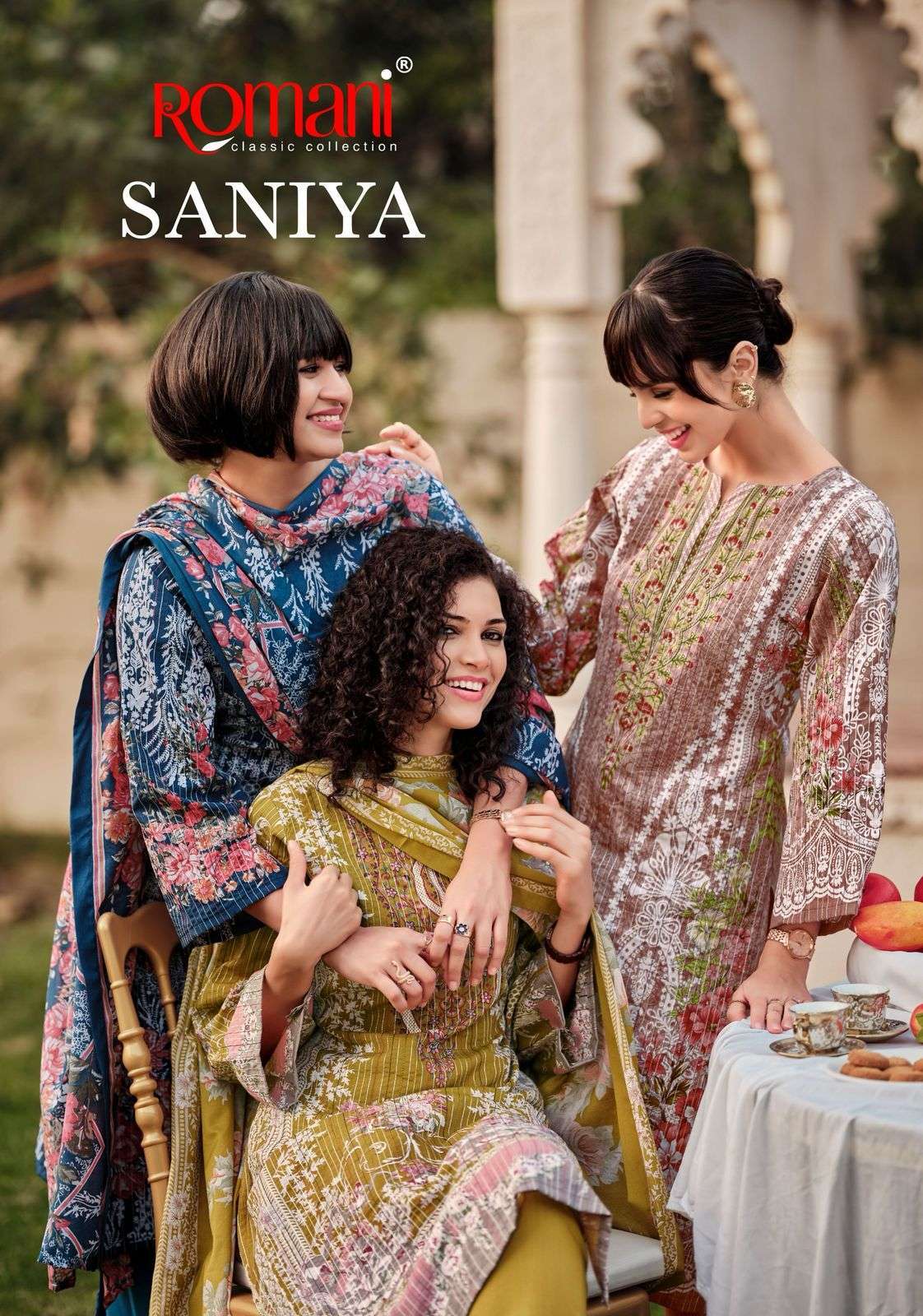 ROMANI SANIYA PRINTED COTTON DRESS MATERIAL CATALOG WHOLESALER 2025