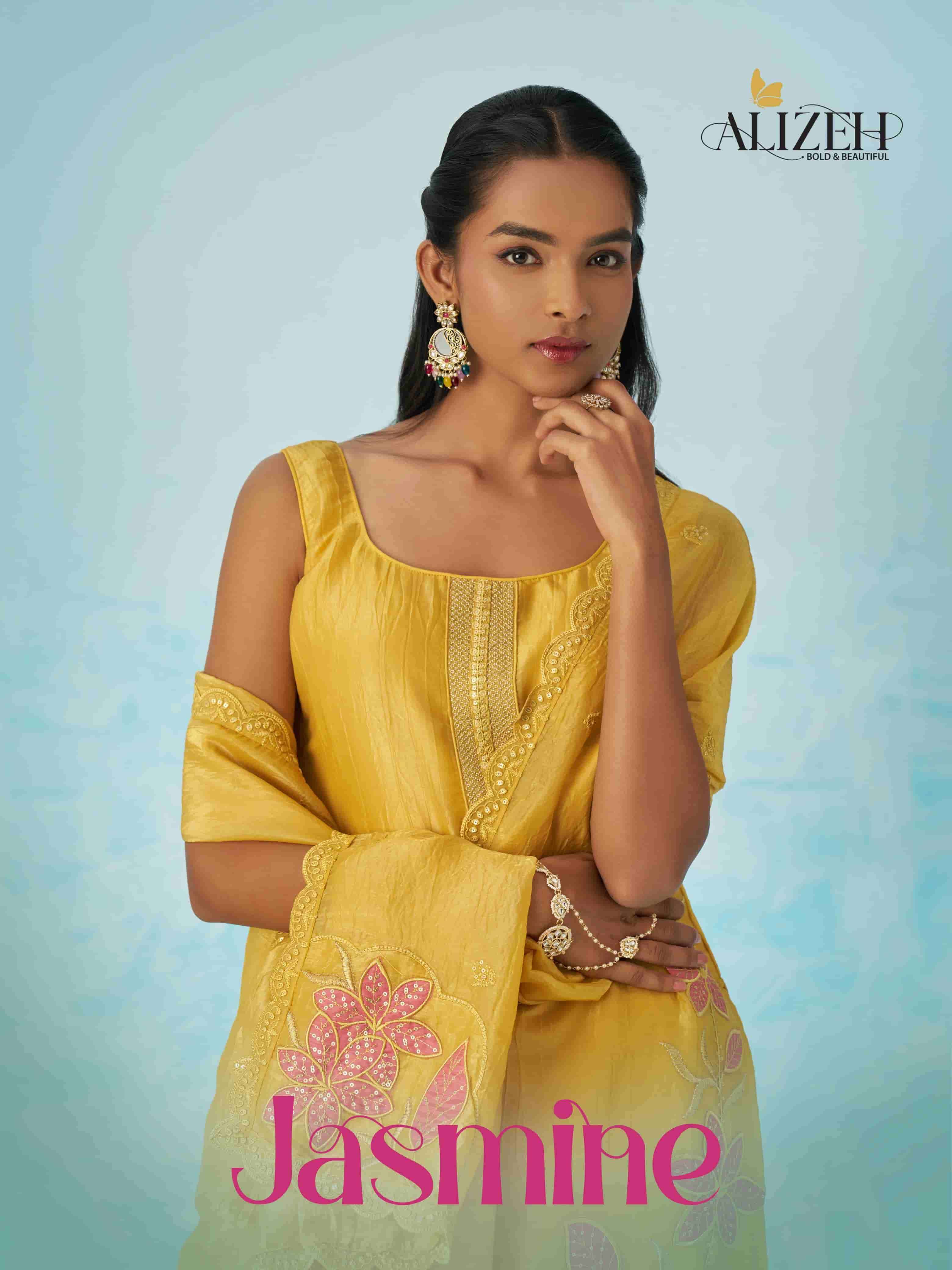 ALIZEH JASMINE SALWER SUIT COLLECTION AT WHOLESALE PRICE DEALER 