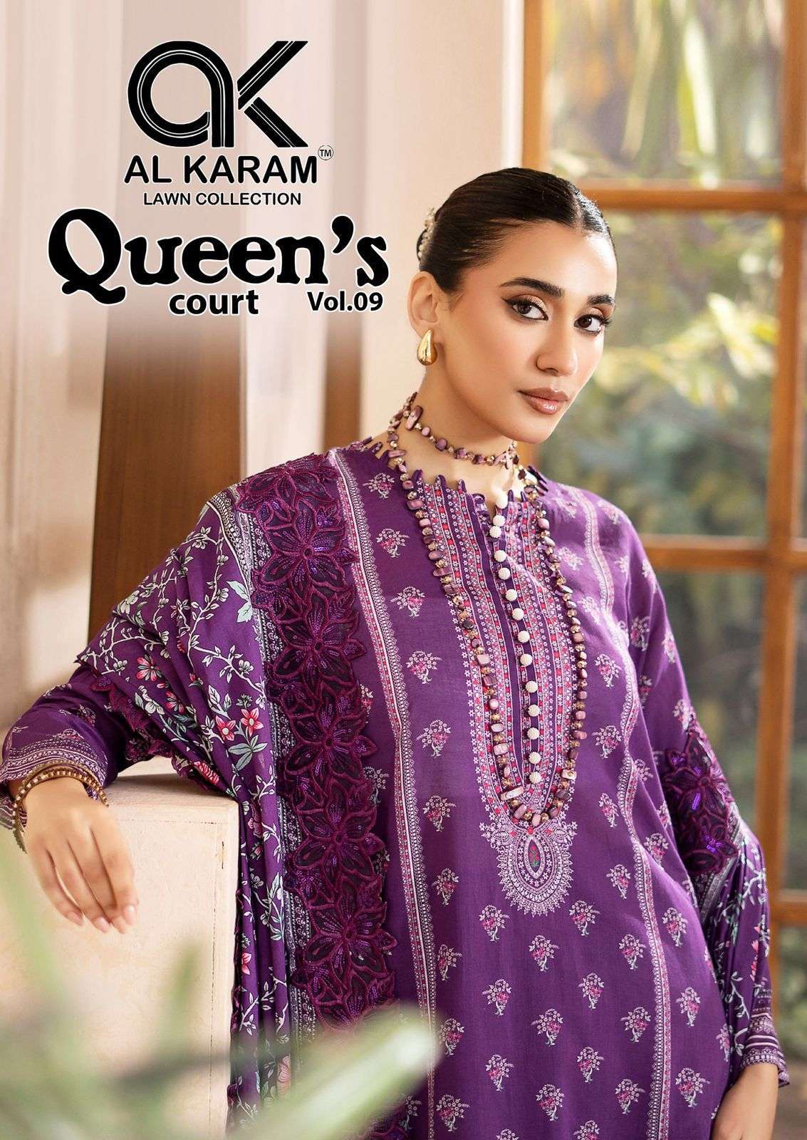 NAFISA COTTON QUEEN COURT VOL 9 UNSTITCH COTTON DRESS CATALOG SUPPLIER 2025