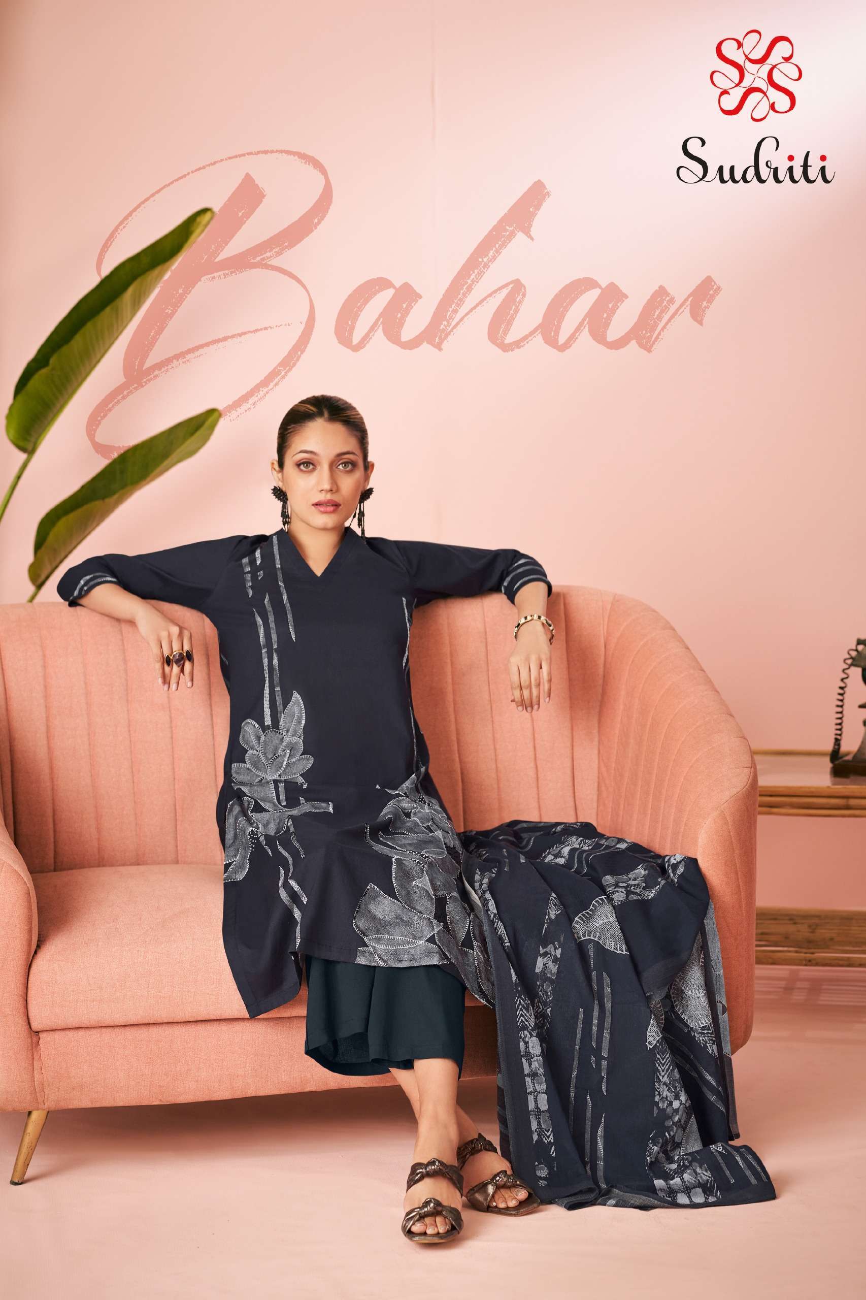 SUDRITI BAHAR PURE COTTON SUIT CATALOG WHOLESALER 2025