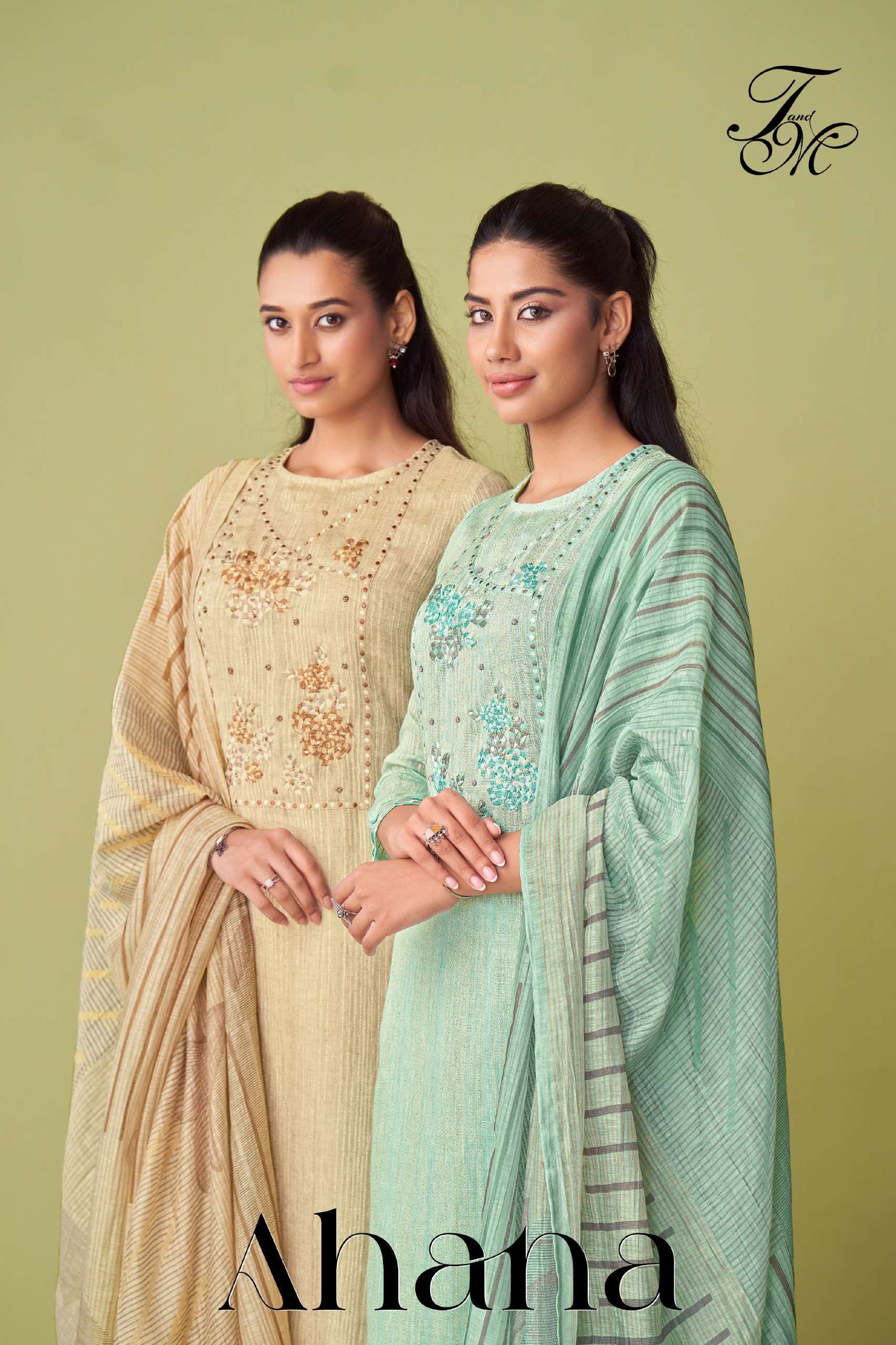 T AND M DESIGNER AHANA SUMMER WEAR LINEN SUIT WHOLESALER 2025