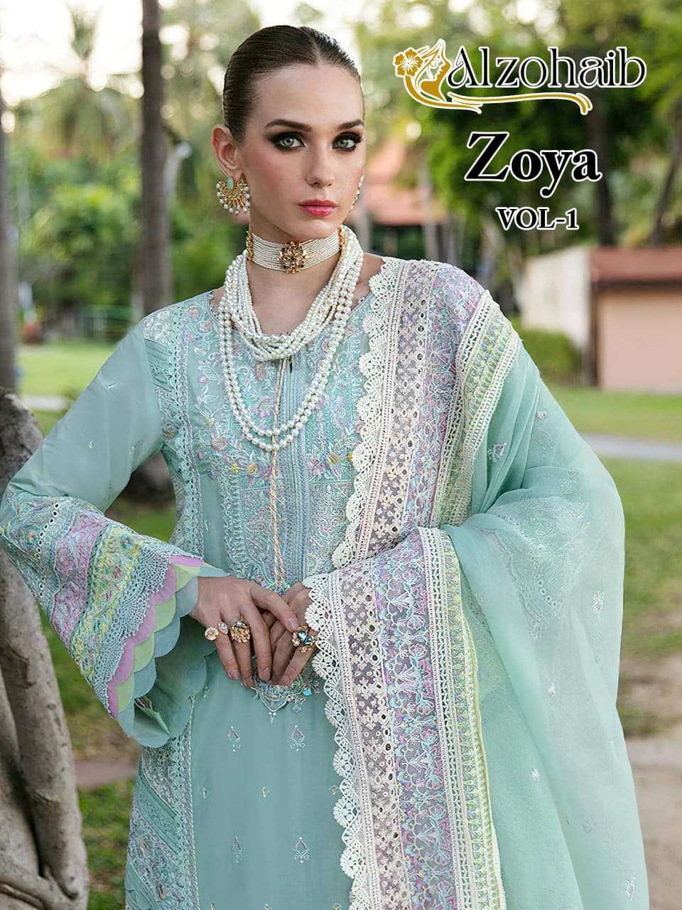 AL ZOHAIB ZOYA VOL 1 FANCY WORK COTTON SALWER KAMEEZ WHOLESALER 2025