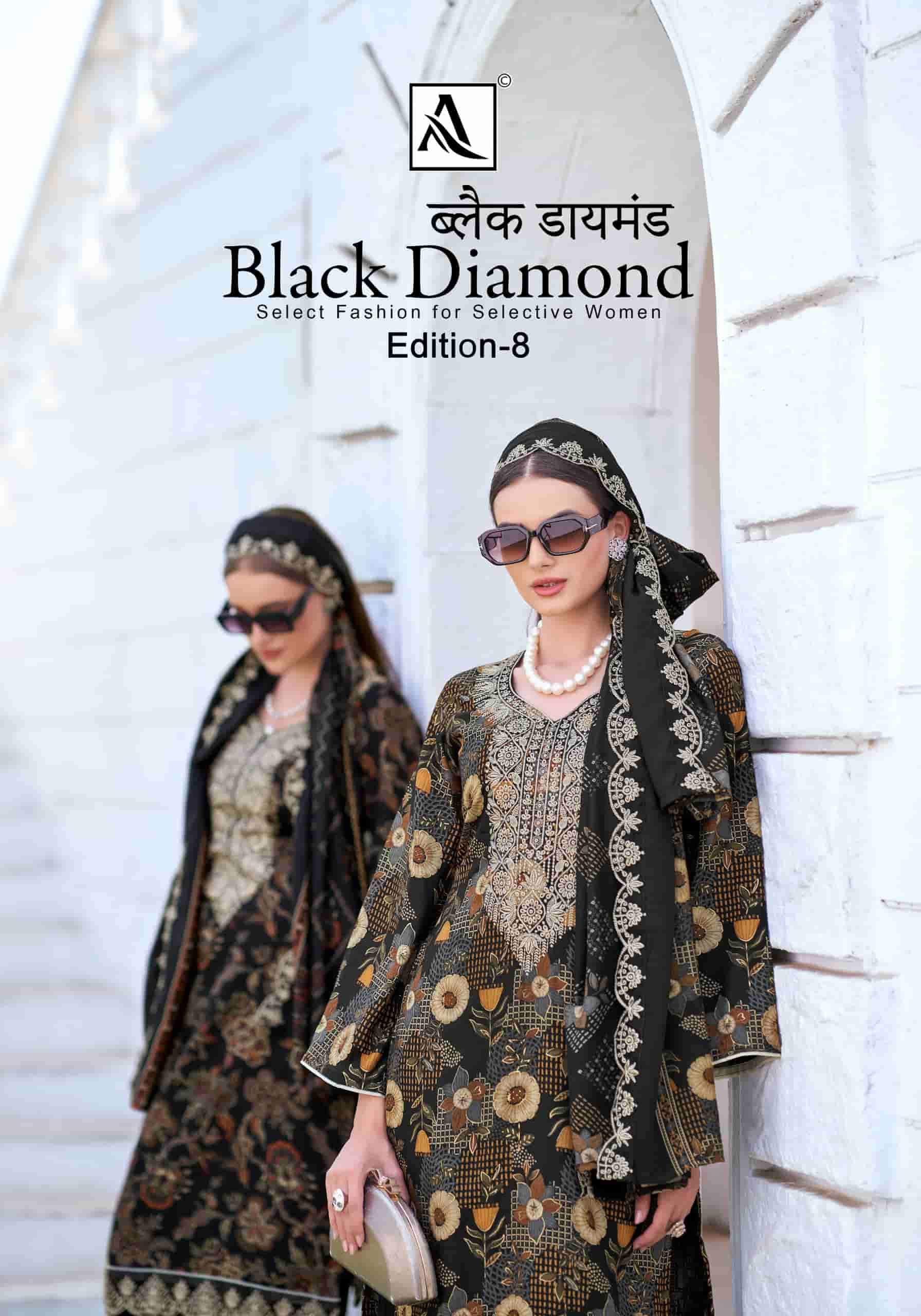 ALOK SUIT BLACK DIAMOND EDITION 8 SALWER KAMEEZ WHOLESALER 2025