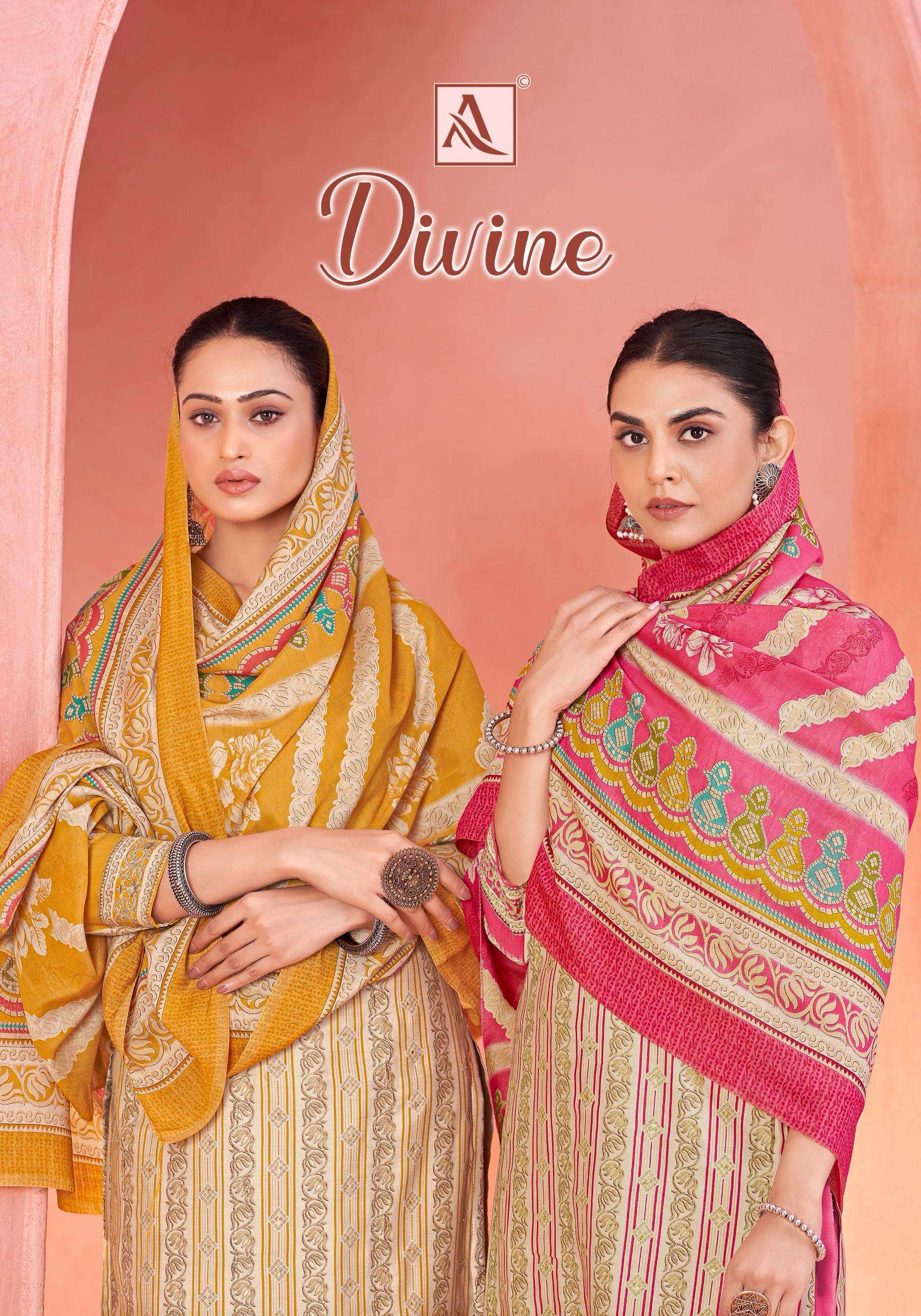 ALOK SUIT DIVINE DESIGNER PURE MODEL SUIT CATALOG DEALER 2025
