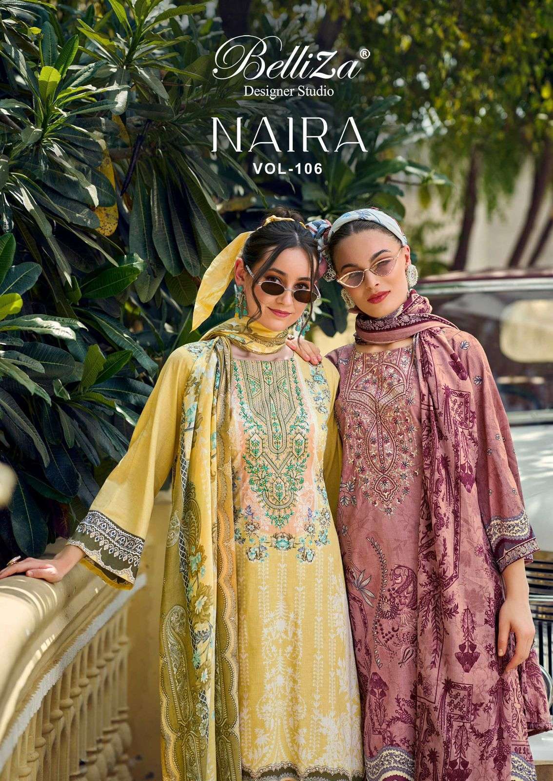 BELLIZA NAIRA VOL 106 PURE COTTON LADIES SUIT EXPORTER 