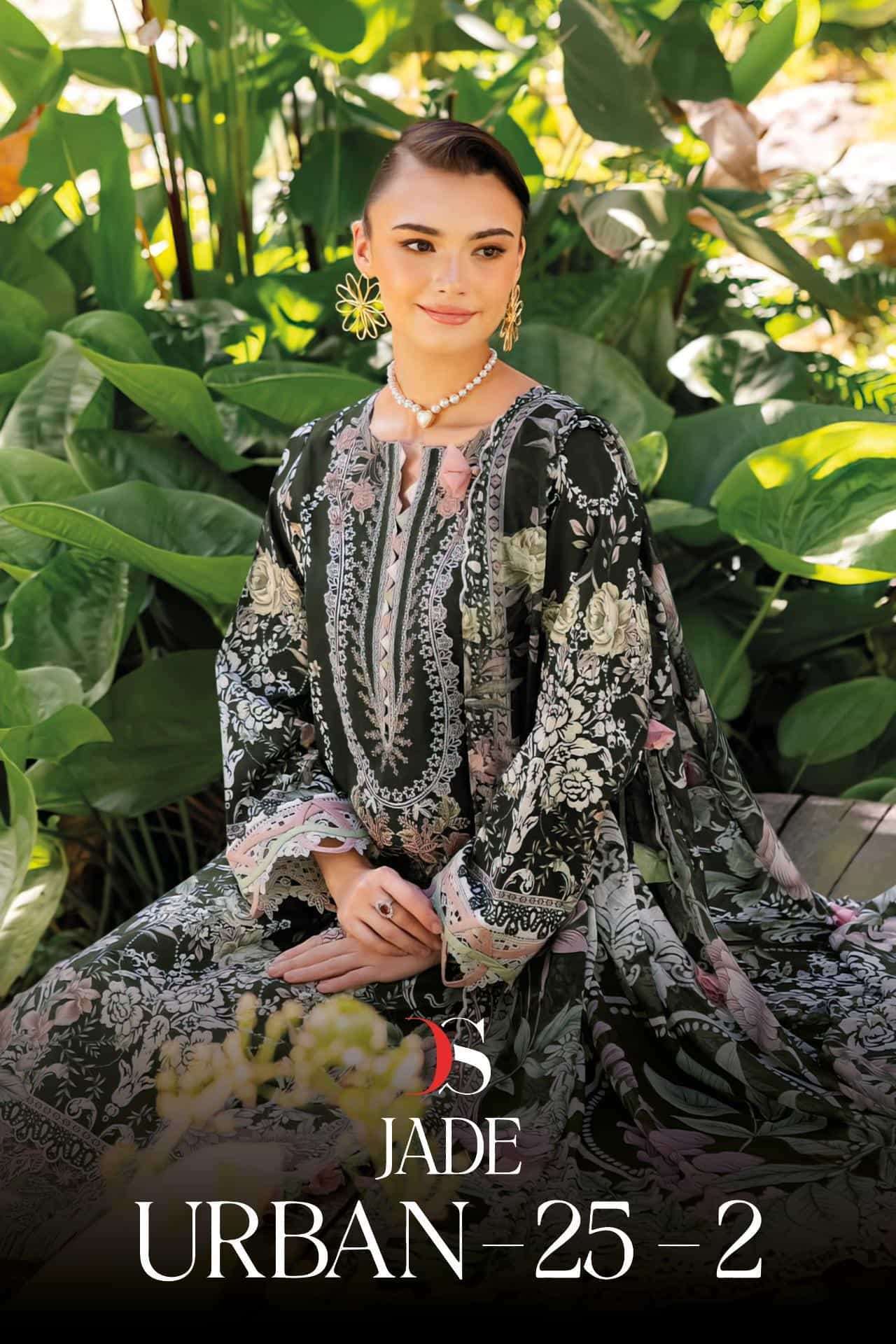 DEEPSY JADE URBAN 25 2 PURE COTTON PAKISTANI LADIES SUIT WHOLESALER 