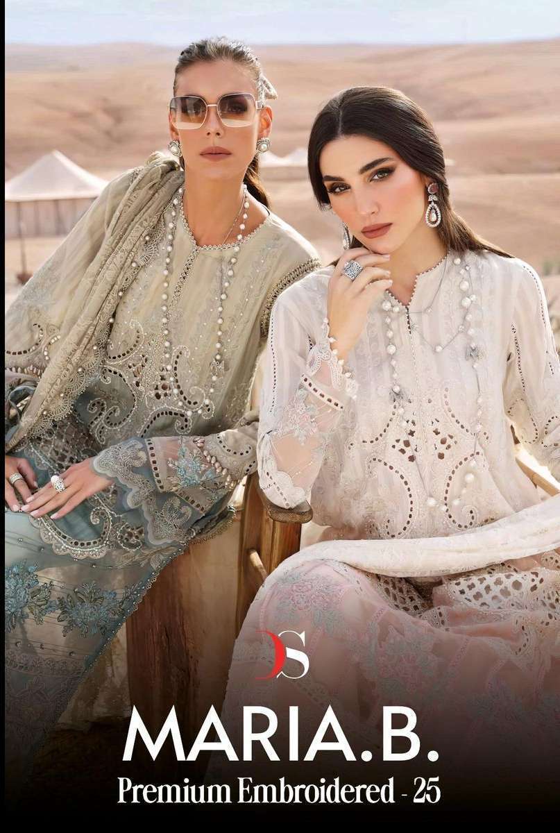 DEEPSY MARIA B PREMIUM EMBROIDERED 25 PAKISTANI SUIT CATALOG
