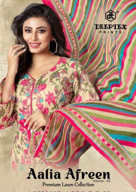 DEEPTEX PRINT AALIA AFREEN VOL 2 LAWN COLLECTION SUIT WHOLESALER 