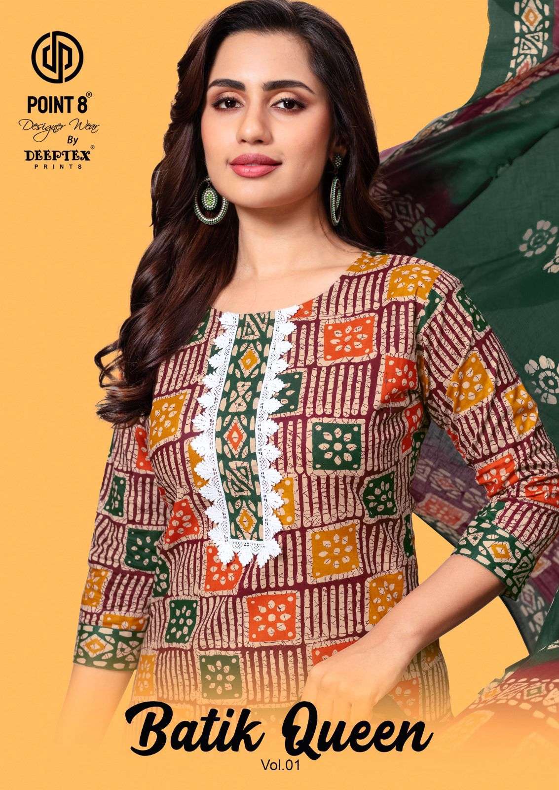 DEEPTEX QUEEN BATIK VOL 1 COTTON READYMADE 3 PIECE NEW COLLECTION 2025