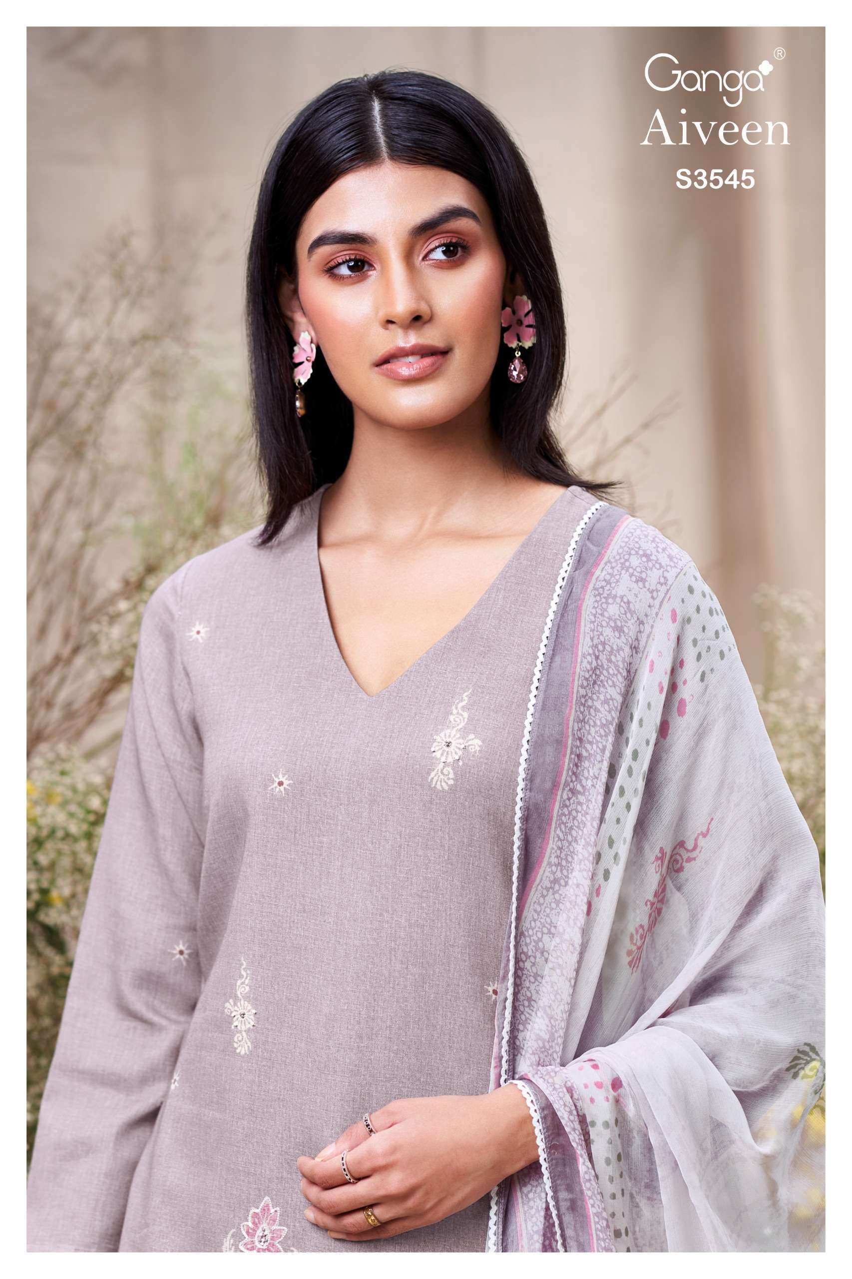 GANGA FASHION AIVEEN 3545 COTTON SALWER KAMEEZ WHOLESALER 