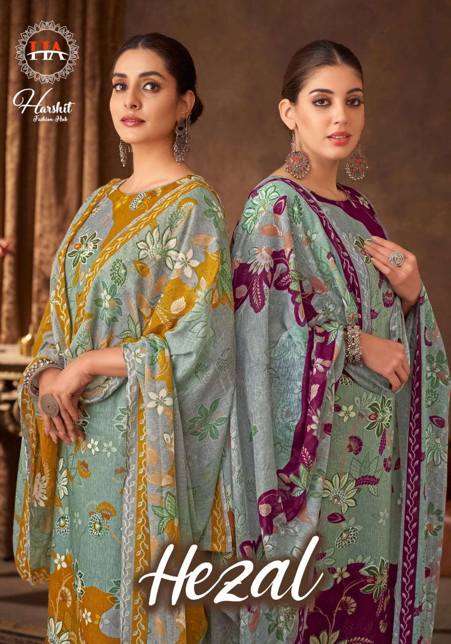 HARSHIT FASHION HEZAL PURE VISCOSE PRINTED SUIT WHOLESALE PRICE 