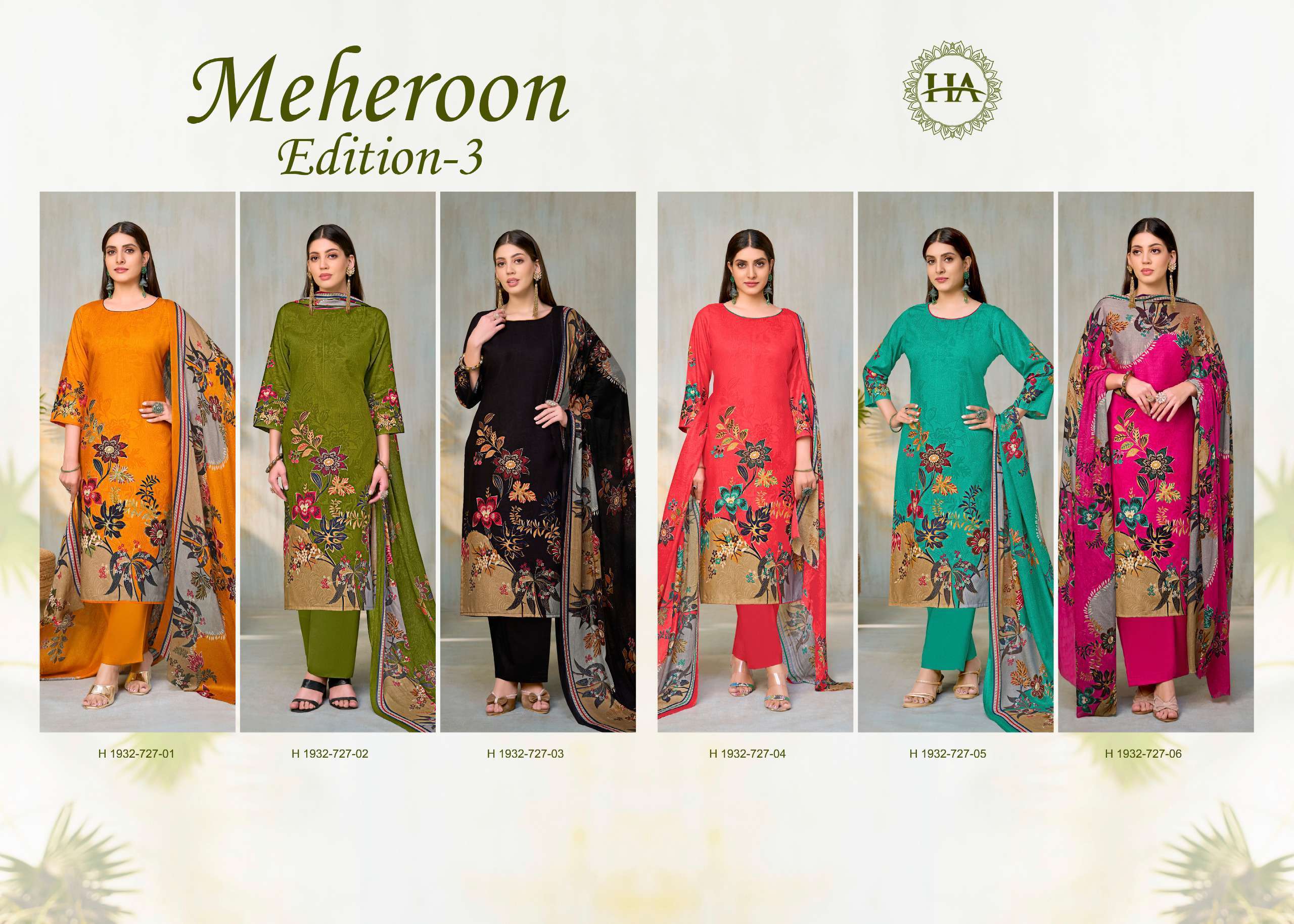 HARSHIT FASHION MEHEROON VOL 3 RAYON SALWER KAMEEZ SUIT WHOLESALER 2025