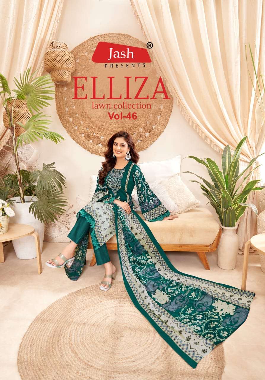 JASH ELLIZA VOL 46 PURE COTTON LAWN SUIT WHOLESALER 2025