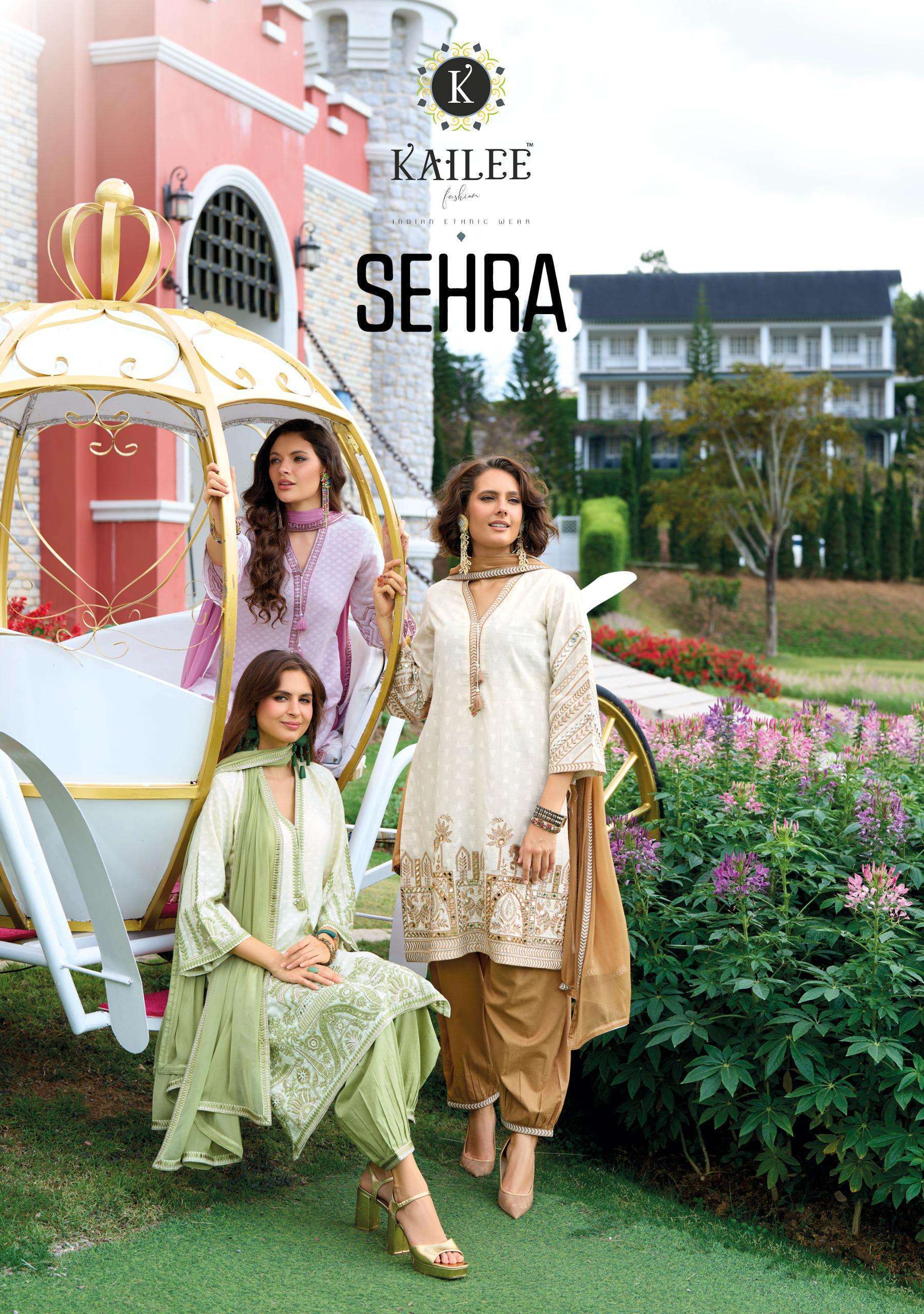 KAILEE FASHION SEHRA PURE COTTON DESIGNER 3 PCS SET WHOLESALER 