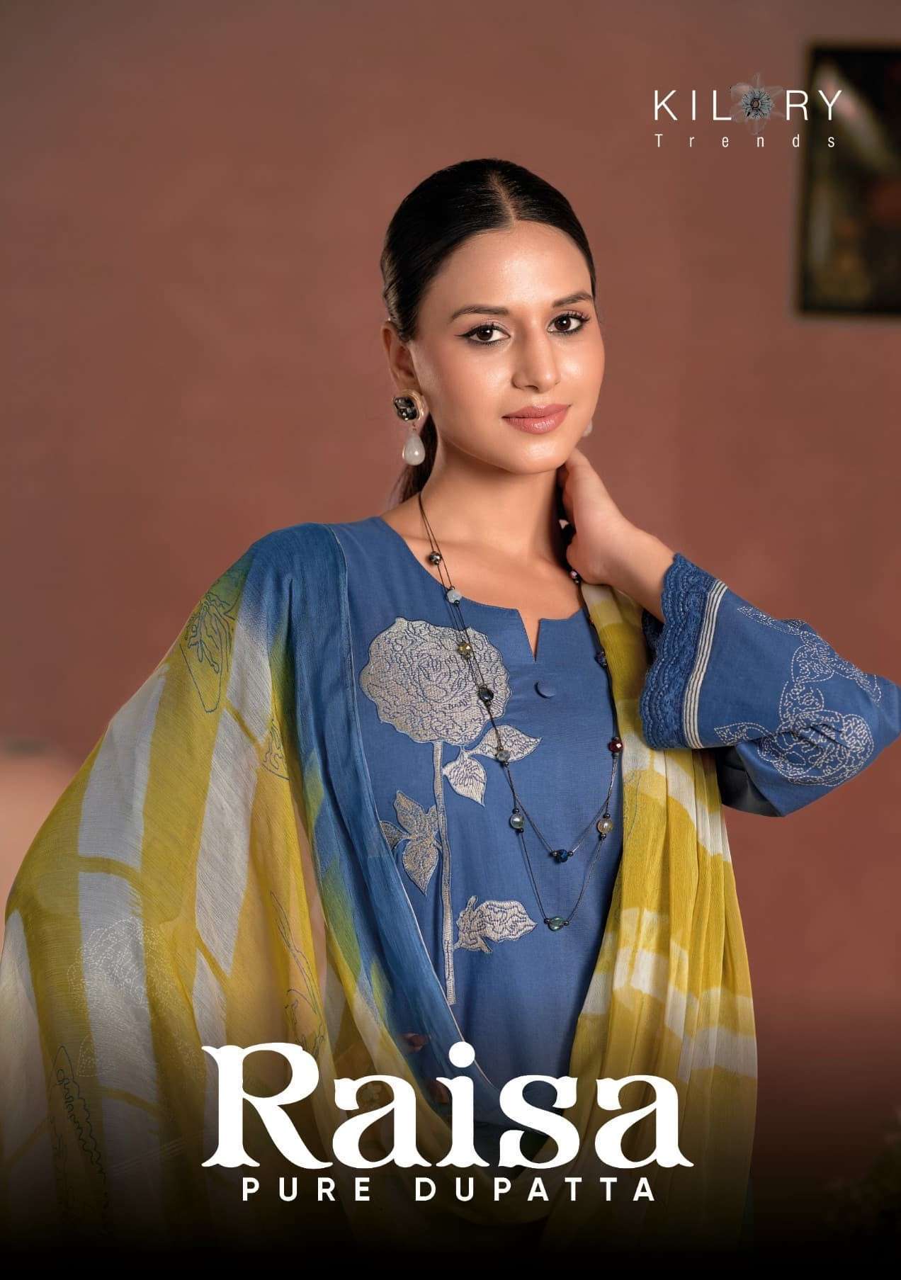 KILORY TRENDZ RAISA KARI LAWN COTTON KHADI PRINT EMBRODERY WORK SALWER KAMEEZ 2025