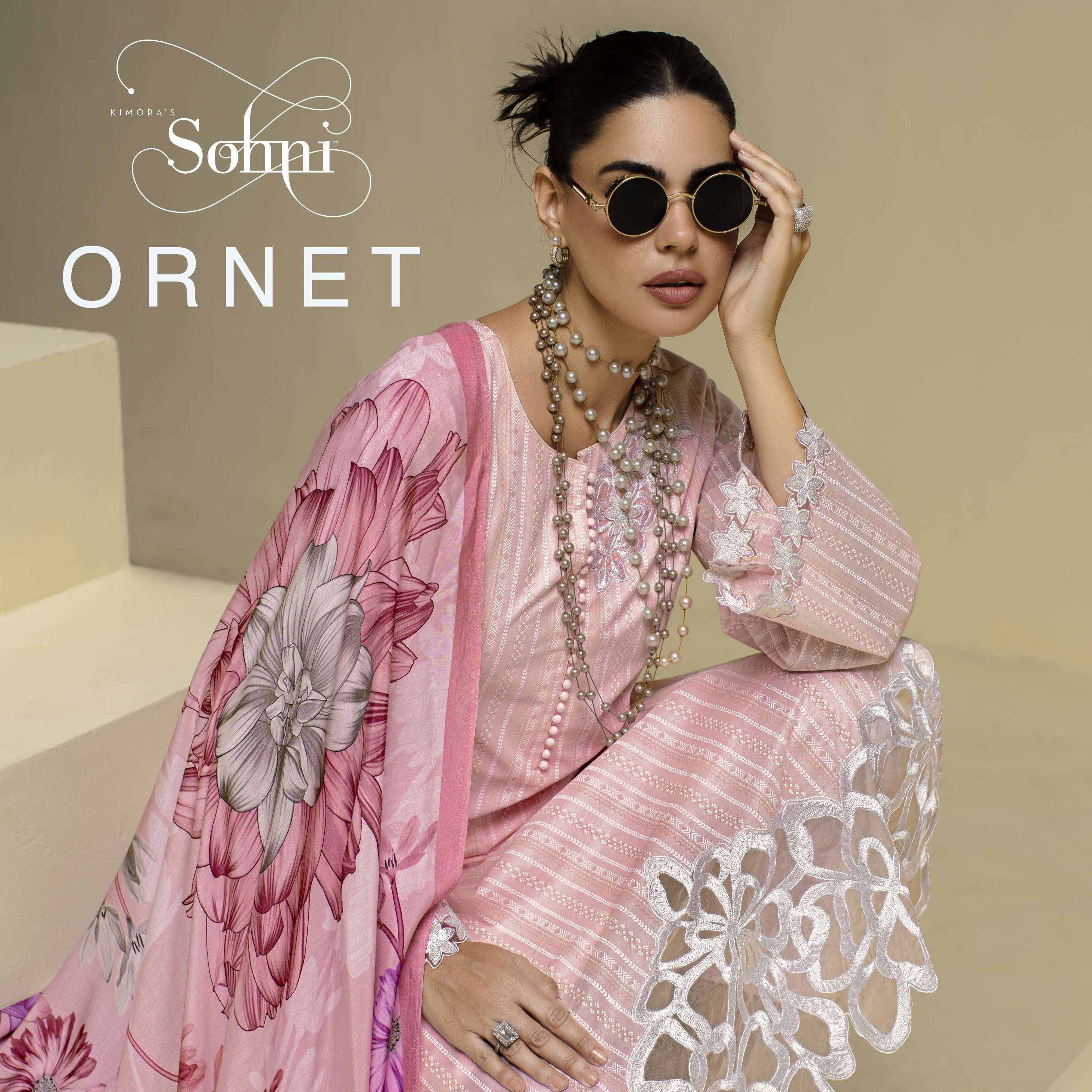 KIMORA SOHNI ORNET DESIGNER COTTON DRESS CATALOGUE WHOLESALER 