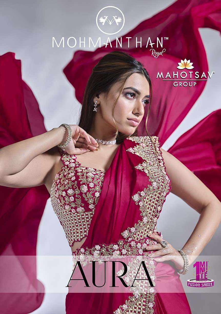 MAHOTSAV MOHMANTHAN 24600 AURA SILK READY TO WEAR SAREE EXPORTER 2025