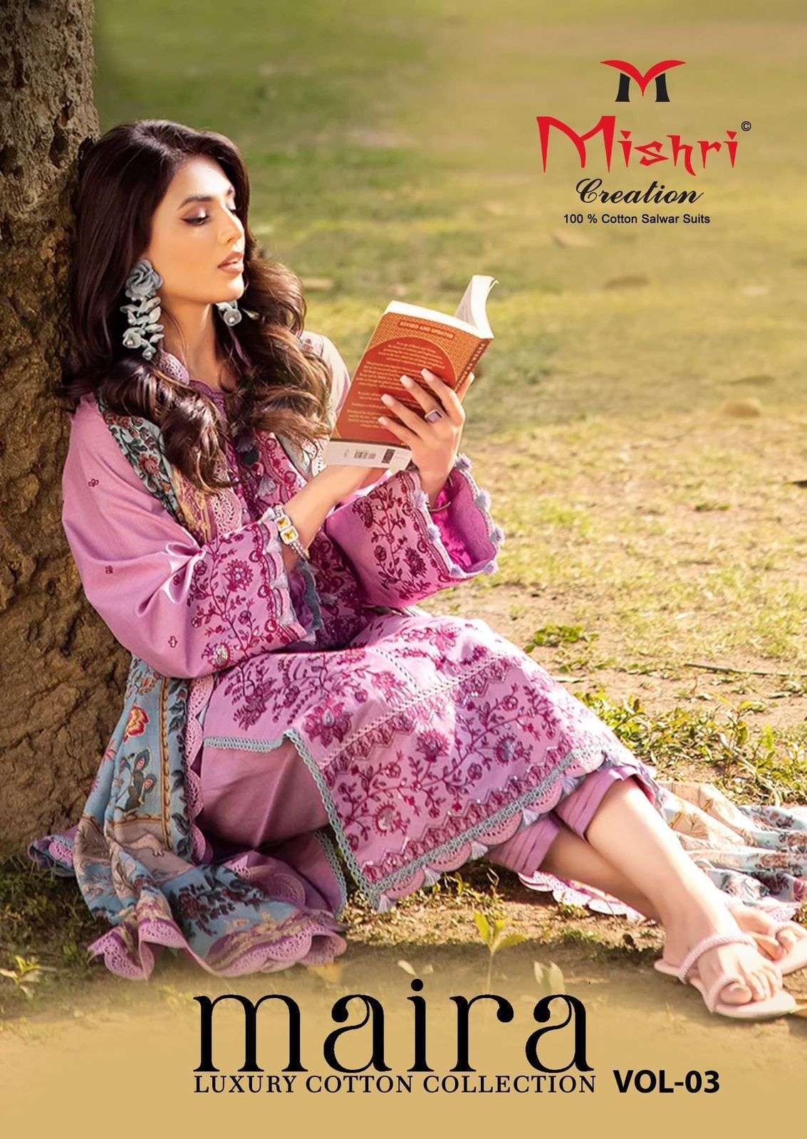 MISHRI CRATION MAIRA VOL 3 KARACHI COTTON PRINTED SUIT WHOLESALER 