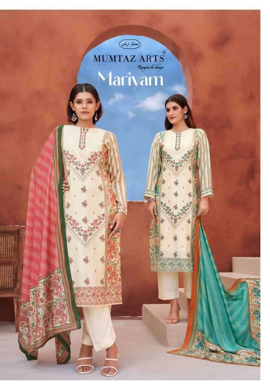 MUMTAZ ARTS MARIYAM VISCOSE MUSLIN DESIGNER SUIT WHOLESALER 