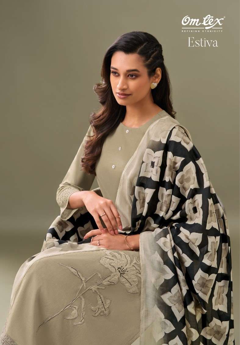 OMTEX ESTIVA PREMIUM DESIGNS LAWN COTTON SUIT WHOLESALER