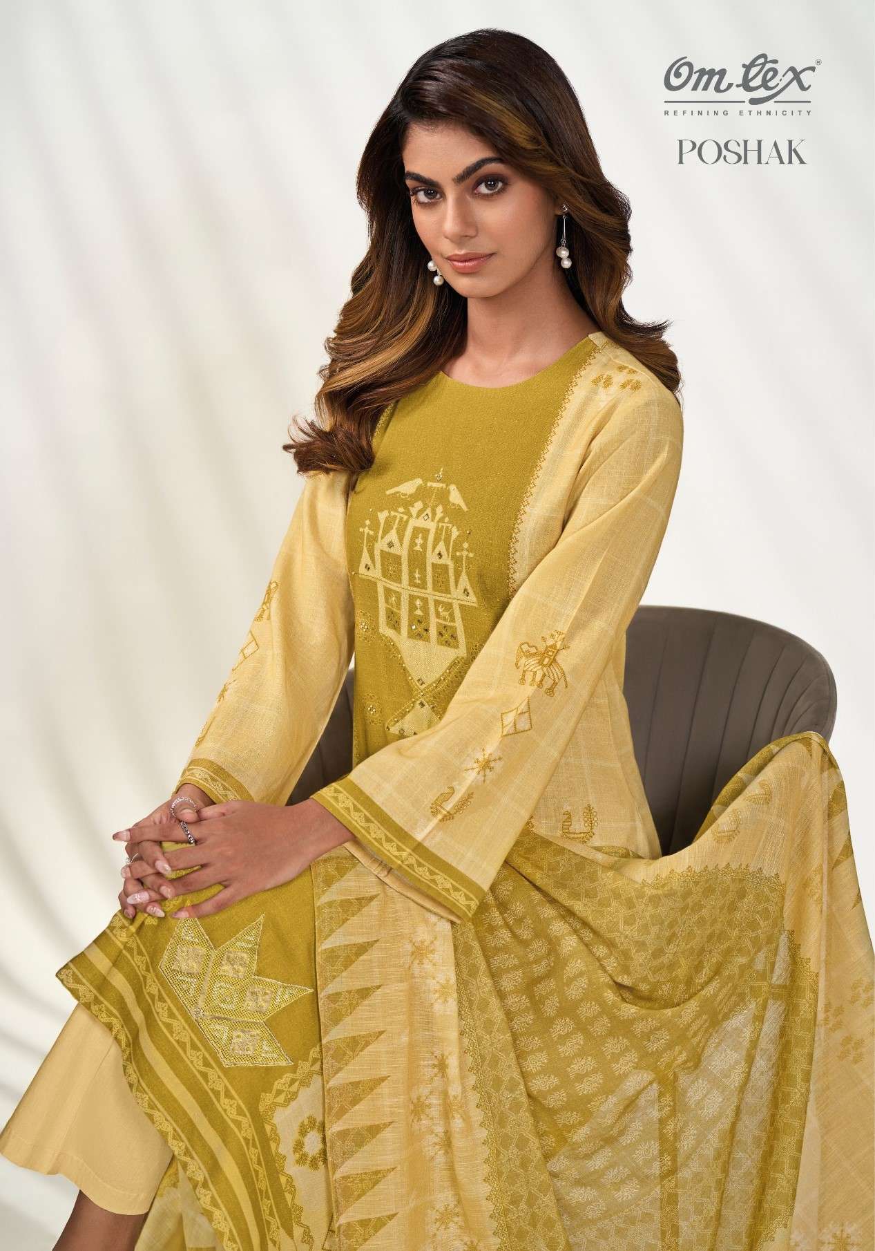OMTEX POSHAK FANCY LINEN SUIT WHOLESALE PRICE CATALOGUE 2025