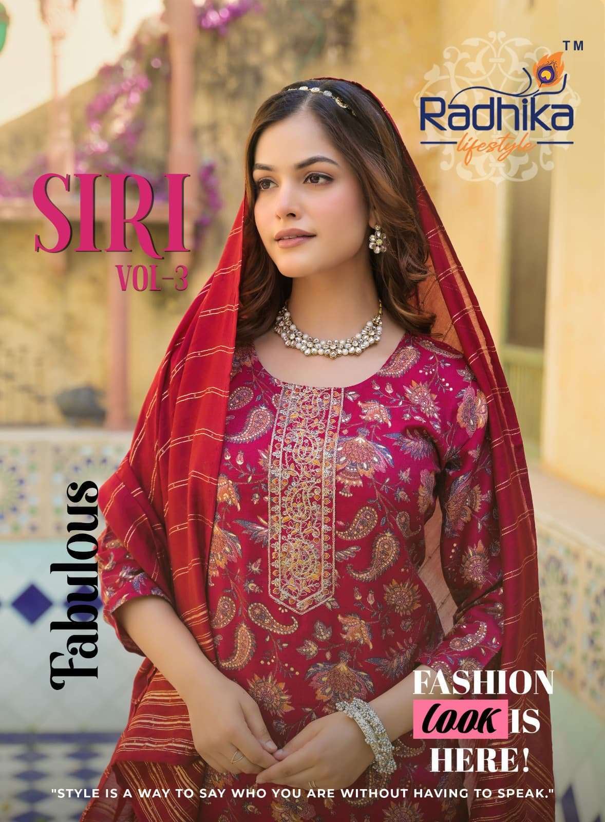 RADHIKA LIFESTYLE SIRI VOL 3 READYMADE FANCY SUIT CATALOGUE WHOLESALER 2025
