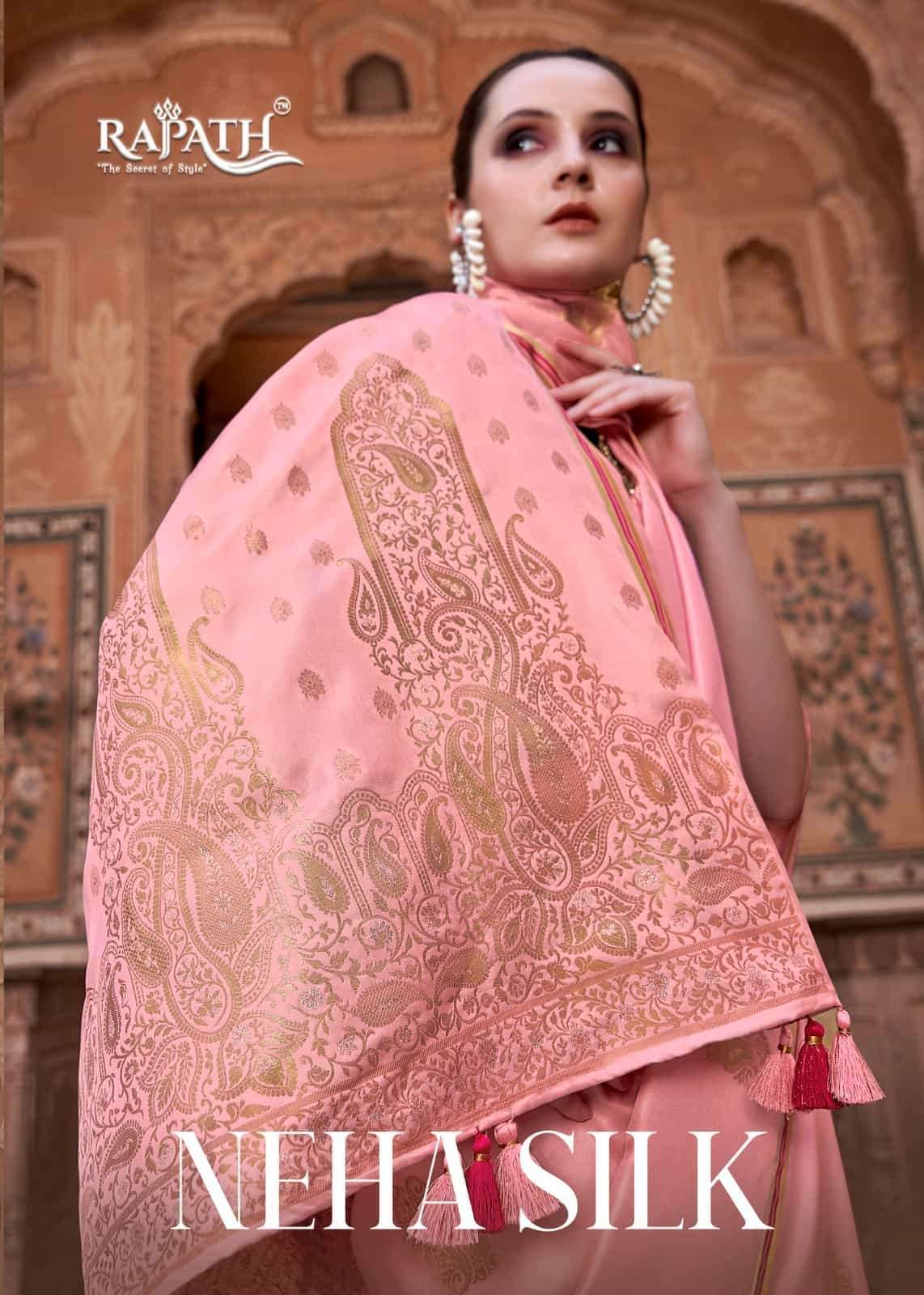 RAJPATH NEHA SILK 178001 TO 178006 PARTYWEAR SILK SAREE SUPPLIER 2025