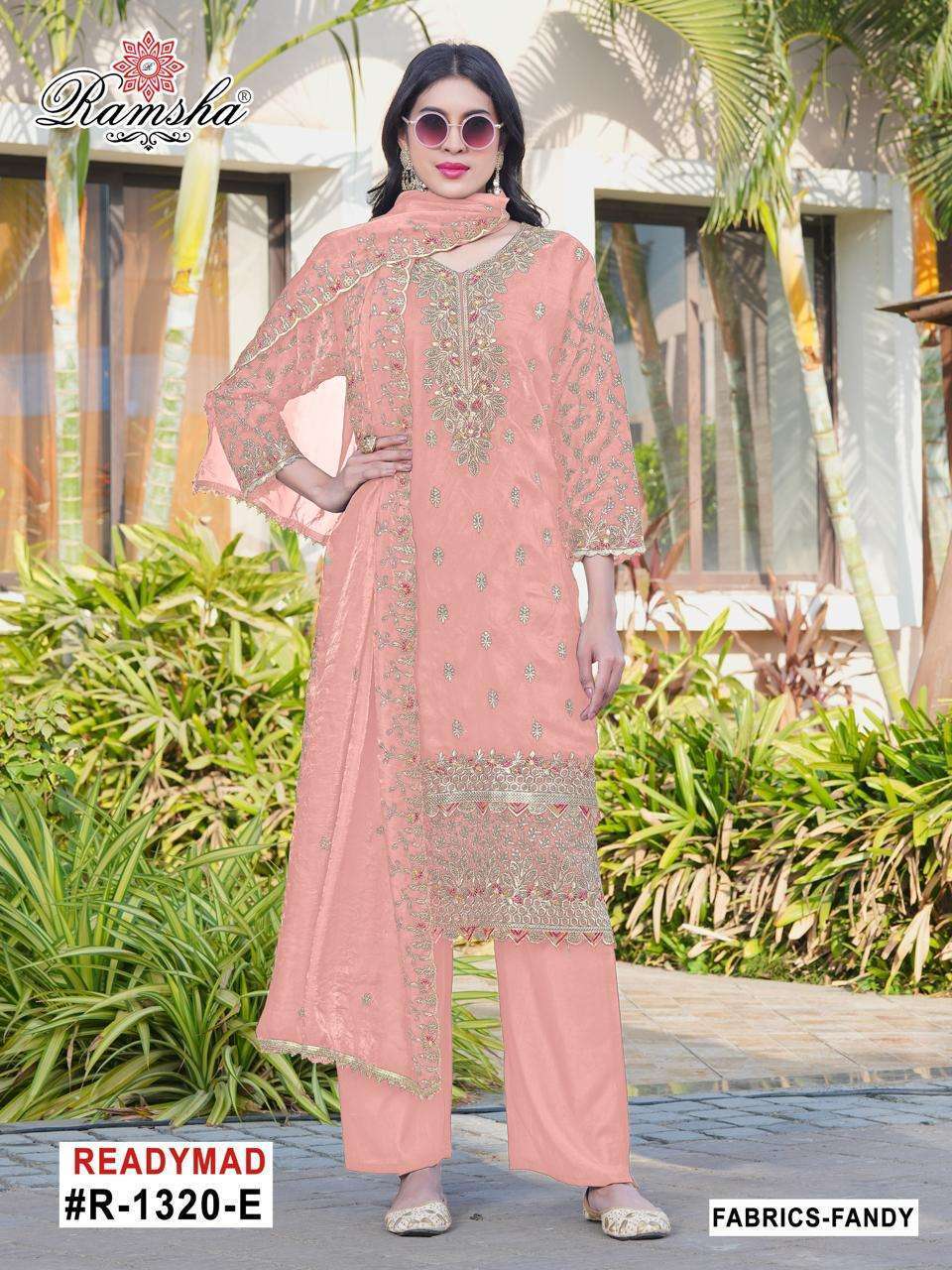 RAMSHA R 1320 VOL 2 NX READYMADE PAKISTANI SUIT CATALOG SUPPLIER 