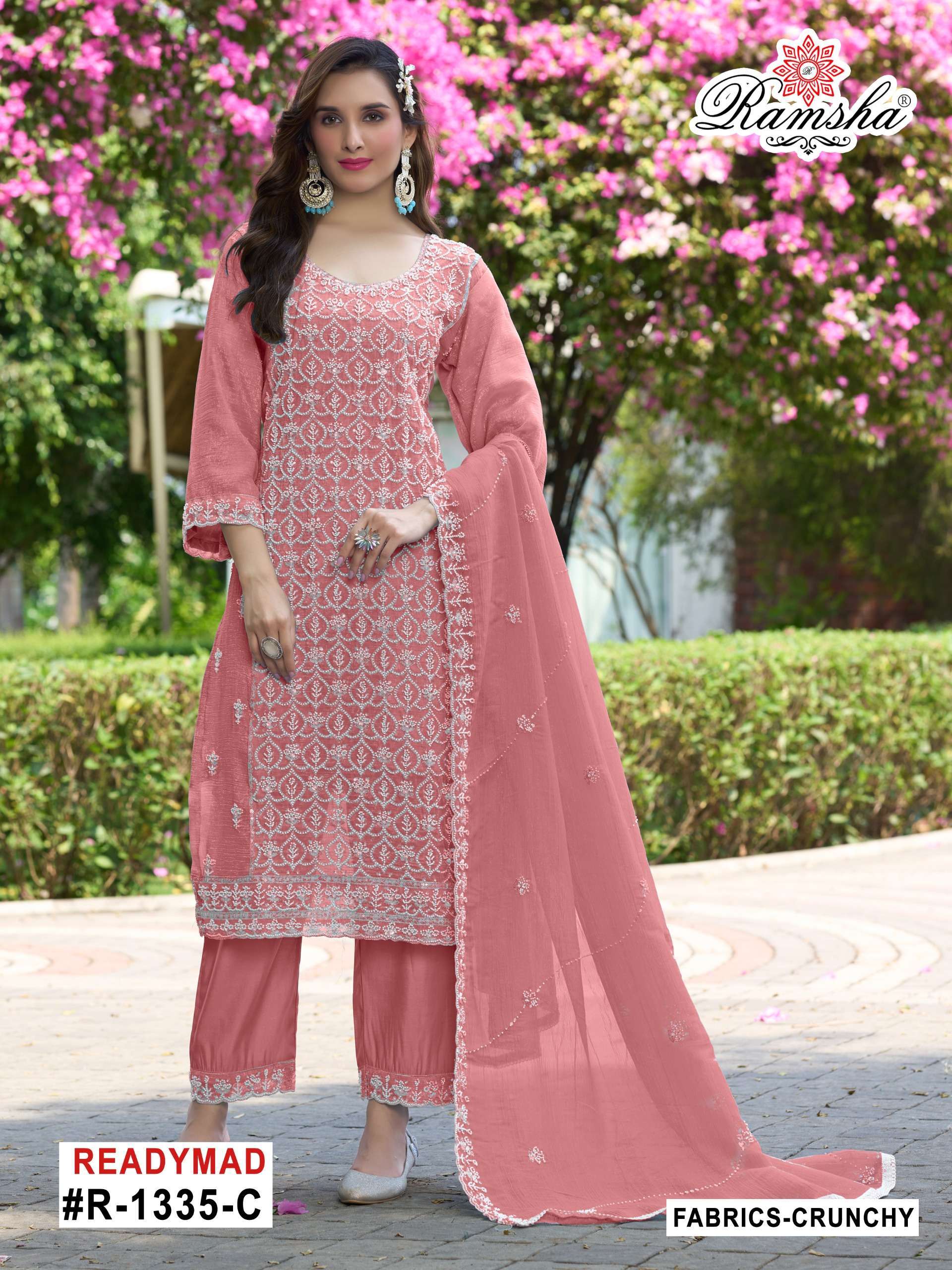 RAMSHA R 1335 NX PAKISTANI SUIT CATALOG SUPPLIER 