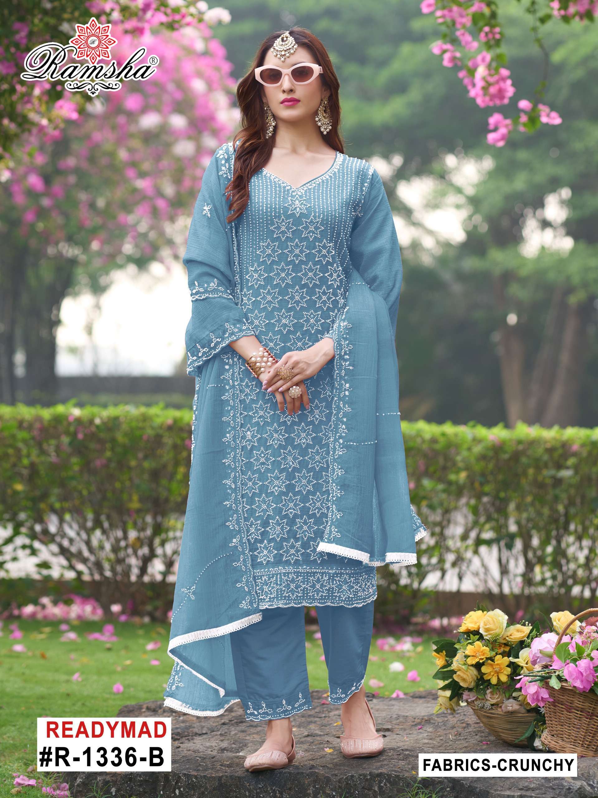 RAMSHA R 1336 NX PAKISTANI SUIT CATALOG SUPPLIER 