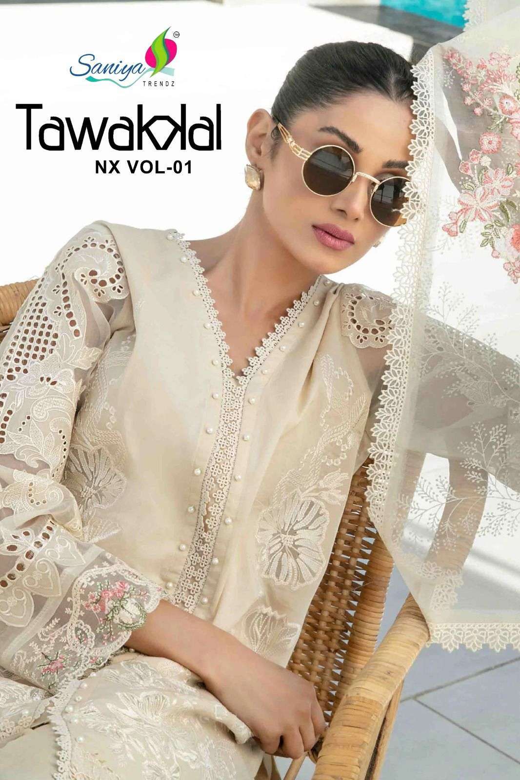 SANIYA TRENDZ TAWAKKAL NX VOL 1 DESIGNER COTTON SUIT PAKISTANI CONCEPT 