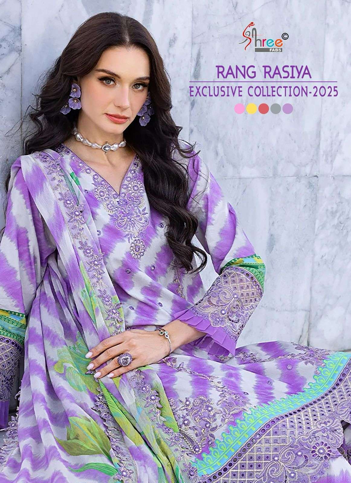 SHREE FAB RANG RASIYA EXCLUSIVE COLLECTION 2025 PAKISTANI SUIT WHOLESALER 2025