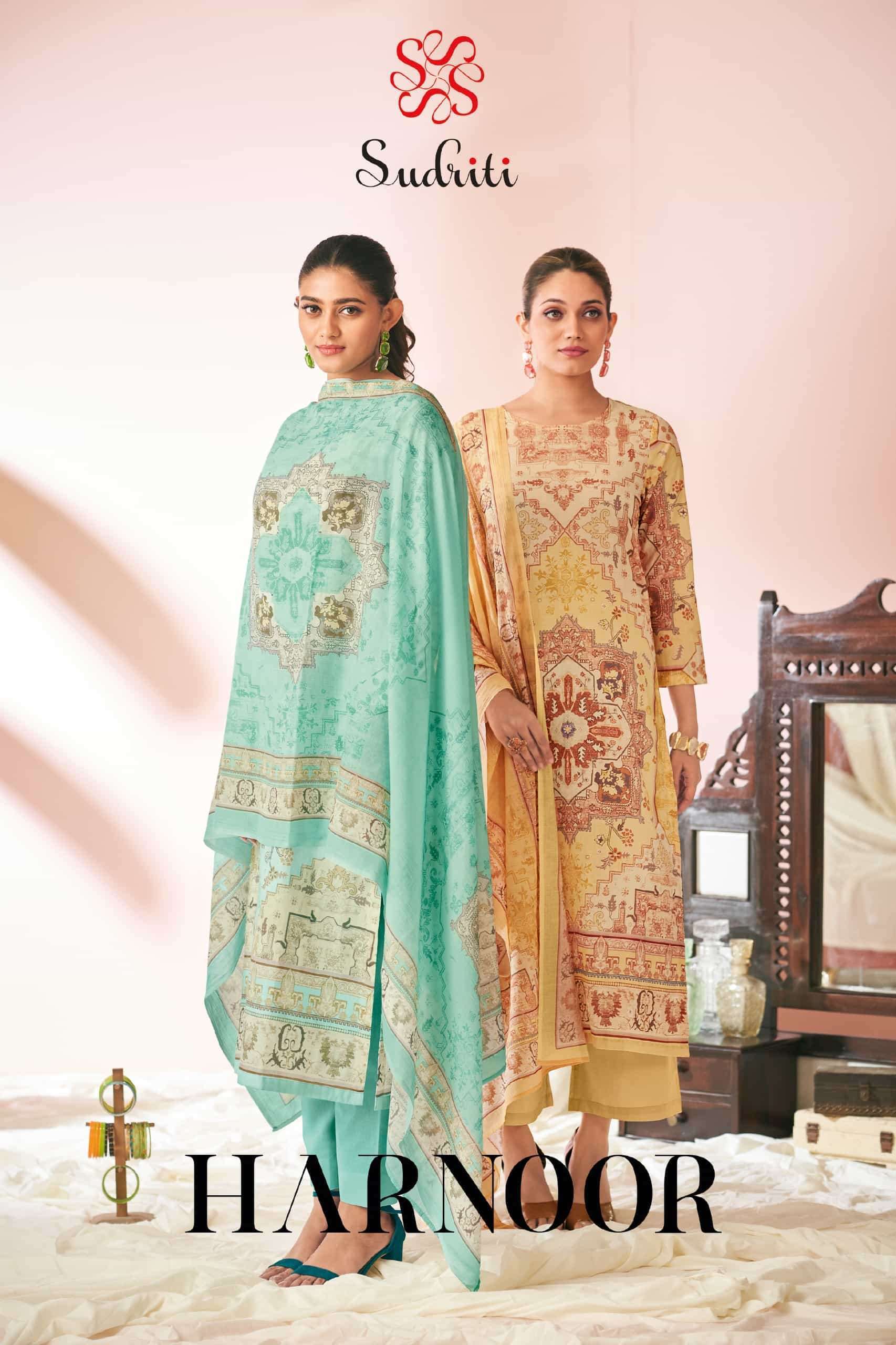 SUDRITI HARNOOR FANCY PRINTED LAWN COTTON CATALOG DESIGN 