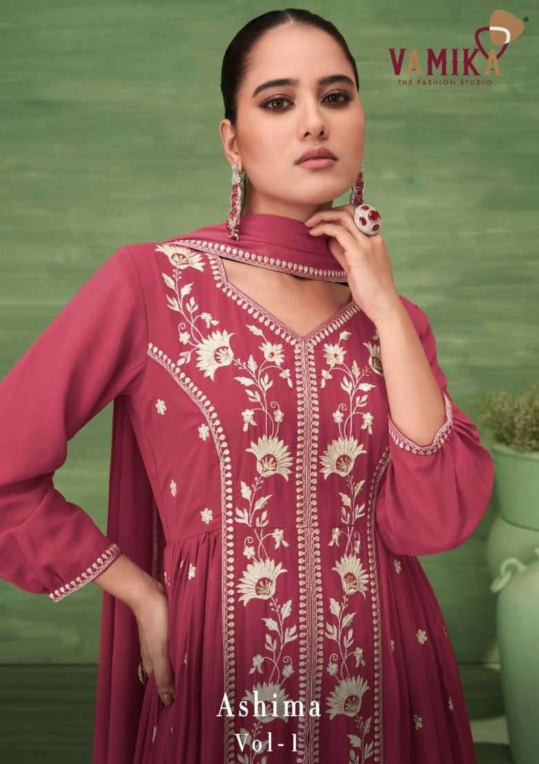 VAMIKA ASHIMA VOL 1 GEORGETTE READYMADE 3 PCS SET WHOLESALER 