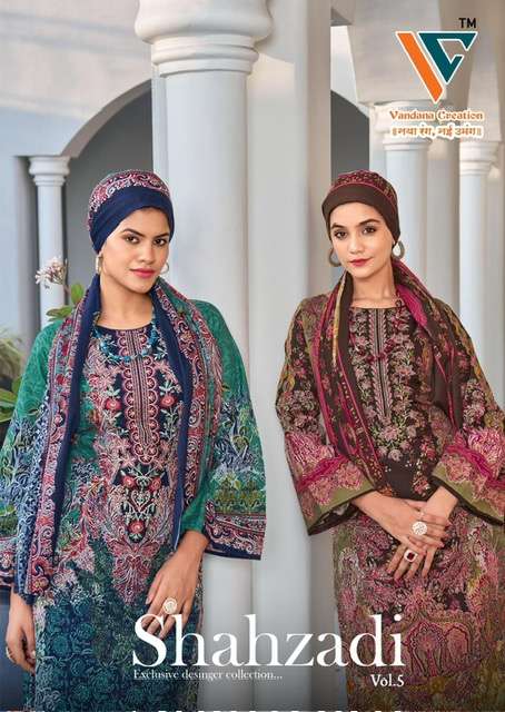 VANDANA CREATION SHAHZADI VOL 5 COTTON SUIT WHOLESALER 