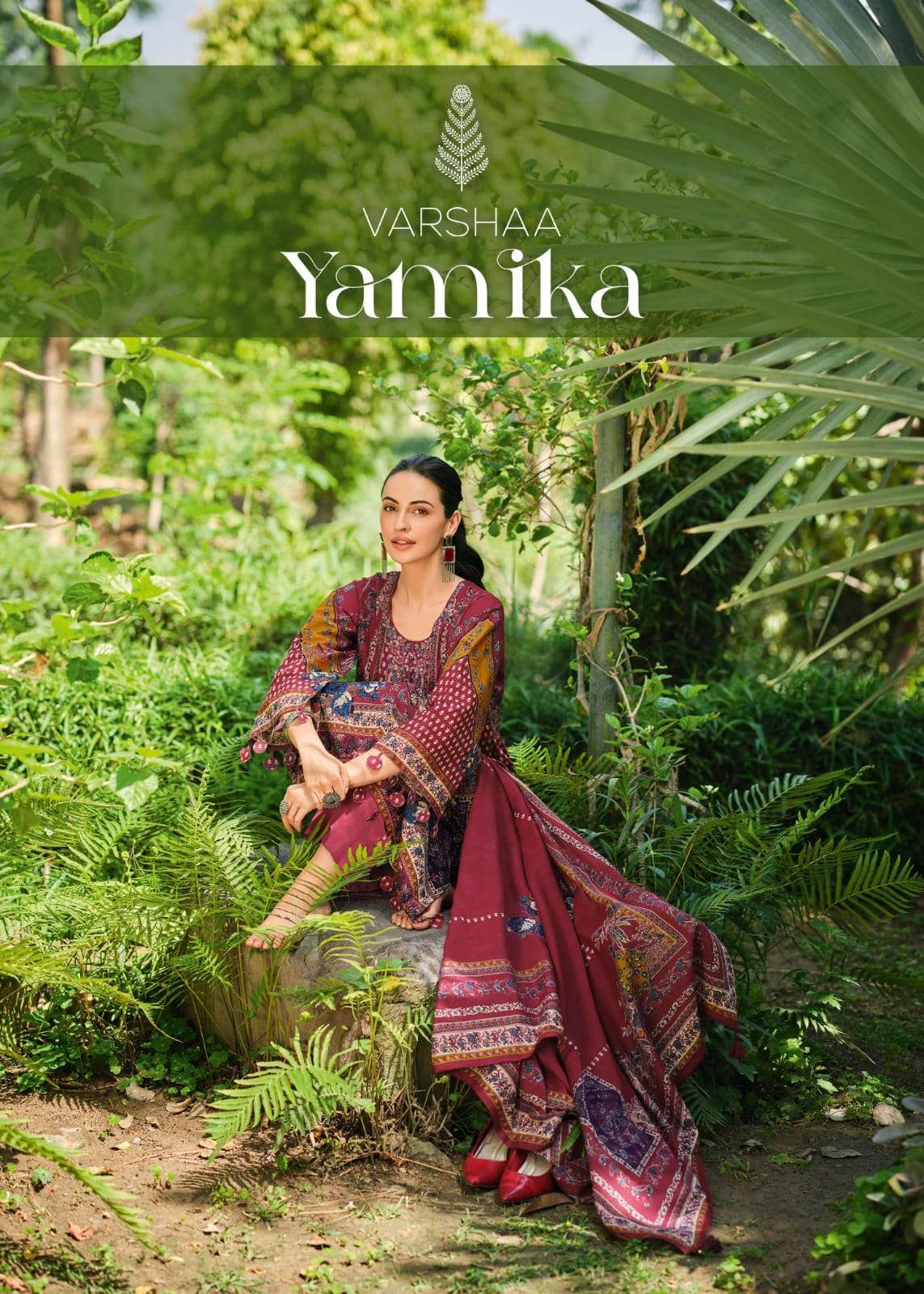 VARSHA FASHION YAMIKA FANCY COTTON PRINTED EMBROIDERY SUIT WHOLESALE PRICE 2025