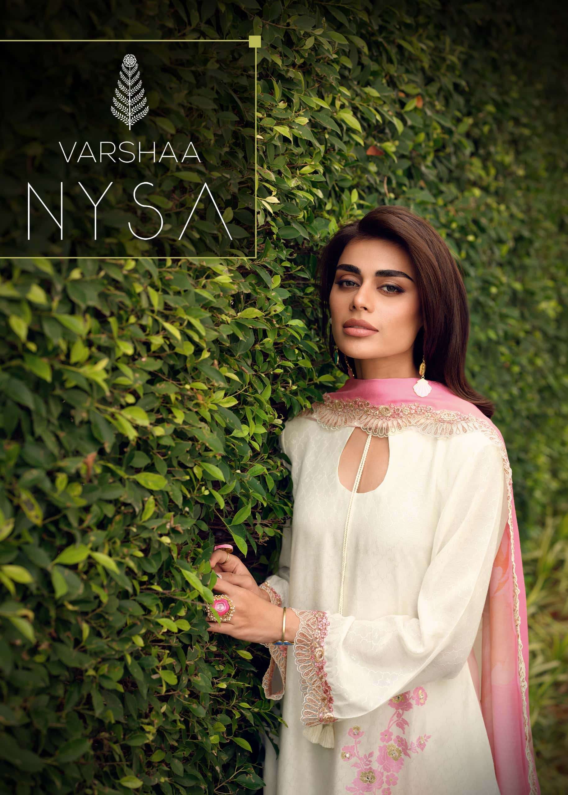 VARSHA NYSA LADIES DESIGNER SILK SALWER SUIT WHOLESALE PRICE DEALER 